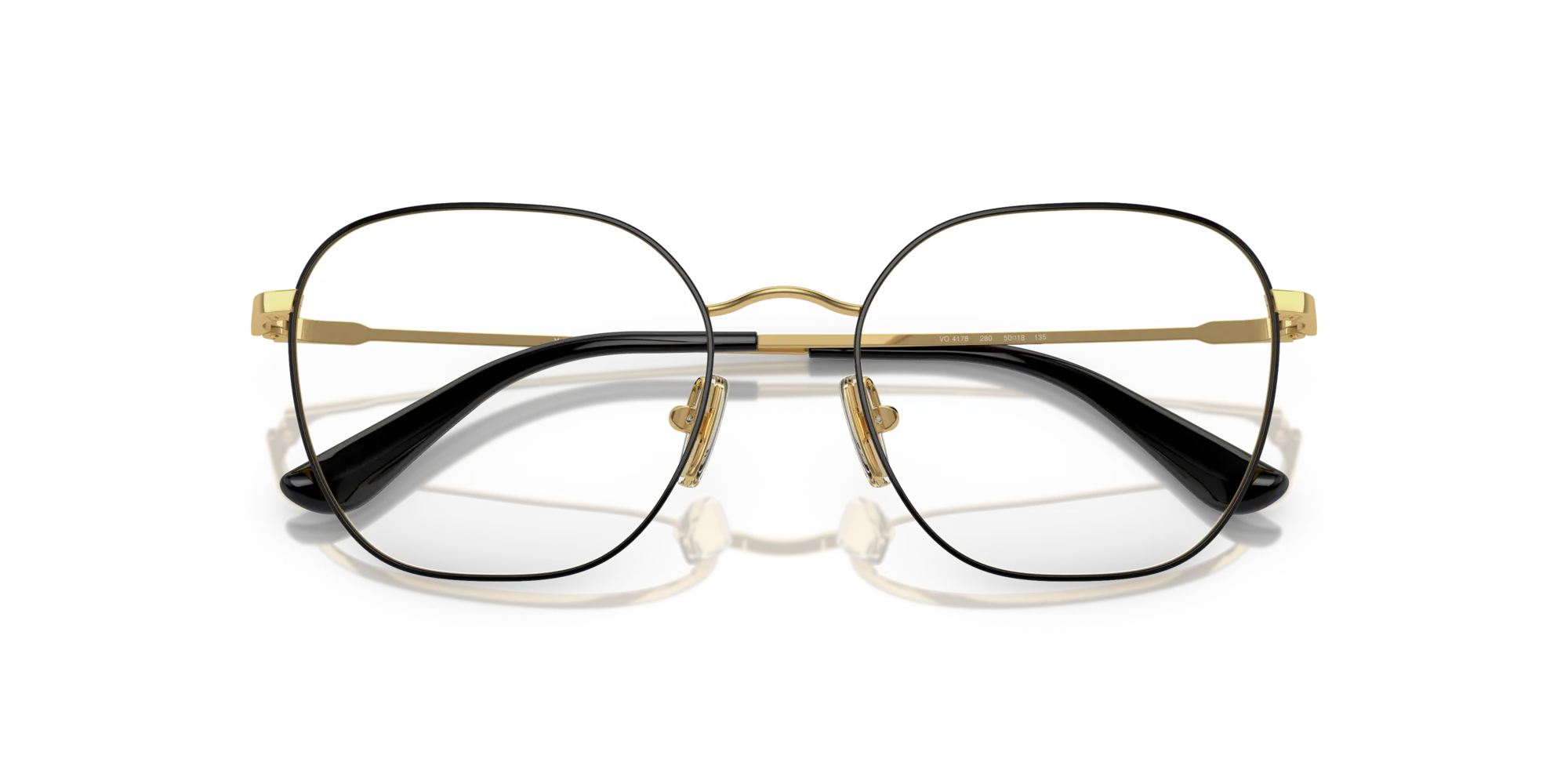 VOGUE EYEWEAR VO4178 280 Montature da vista Metallo Nero Squadrata Normale - immagine 2