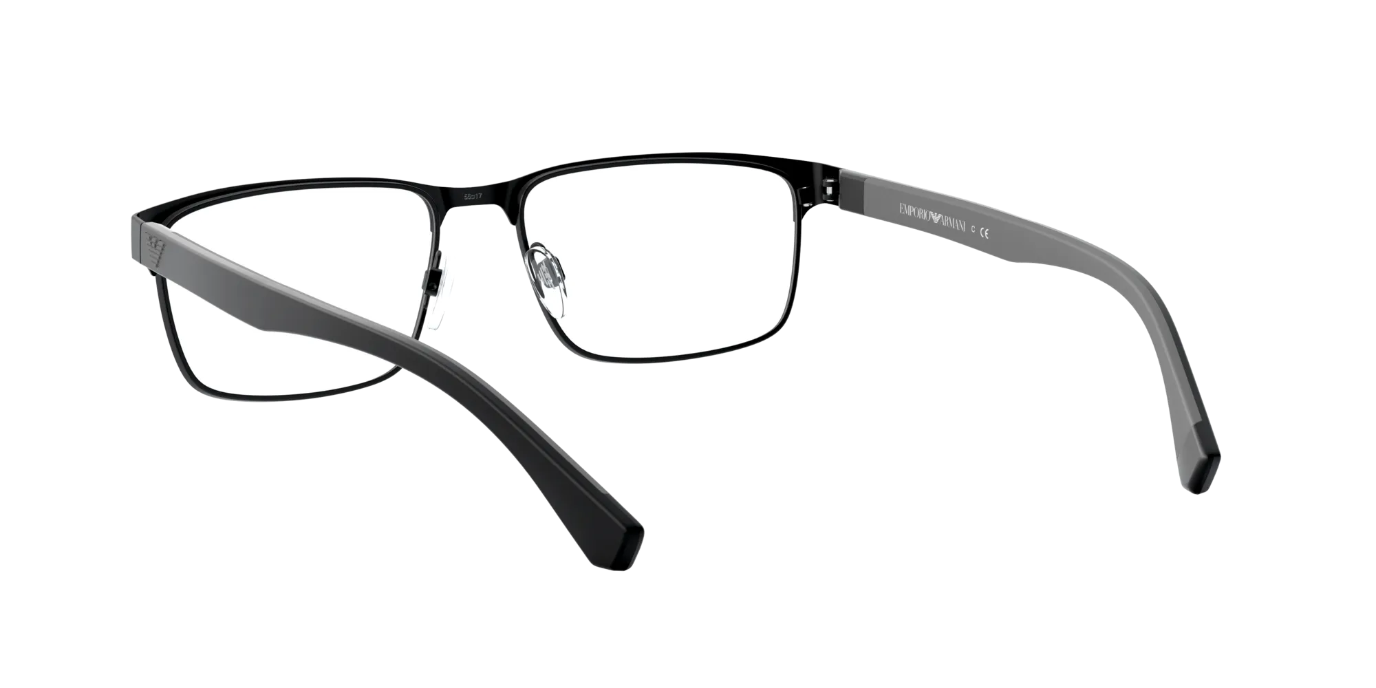 Emporio Armani EA1105 3014 Montature da vista Metallo Nero Squadrata Normale - immagine 4