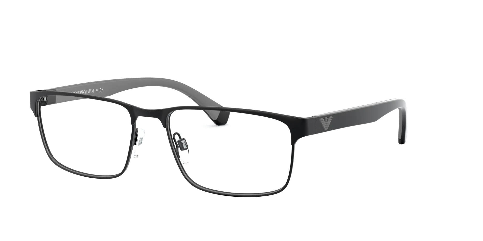 Emporio Armani EA1105 3014 Montature da vista Metallo Nero Squadrata Normale - immagine 1