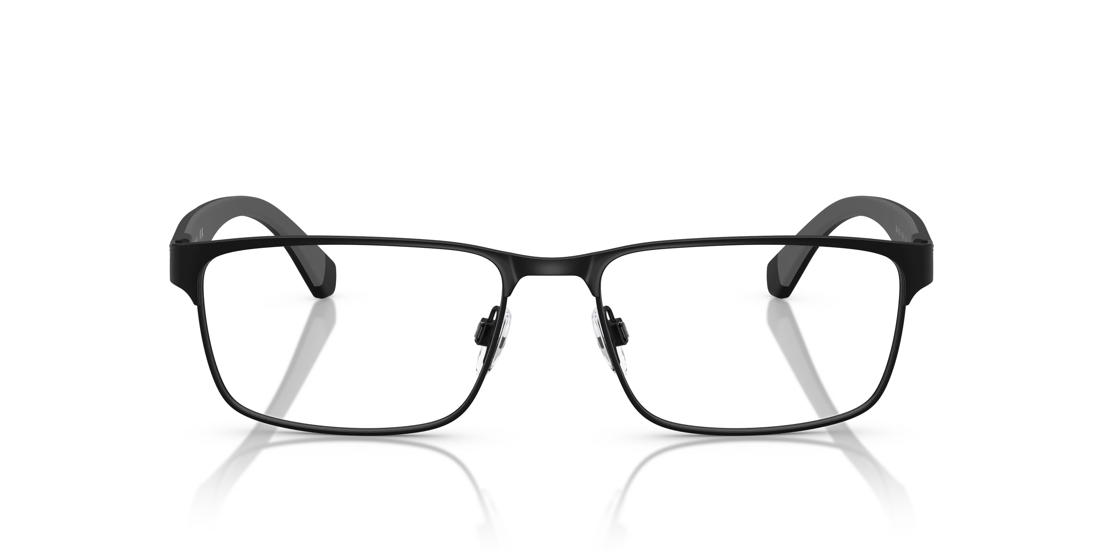 Emporio Armani EA1105 3014 Montature da vista Metallo Nero Trasparente Squadrata Normale - immagine 3