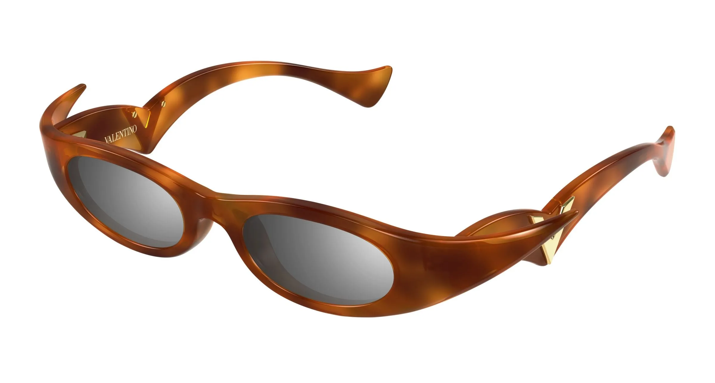 Valentino VG0045S 003 Occhiali da sole Bio-iniettato Havana Argento Geometrica - immagine 1
