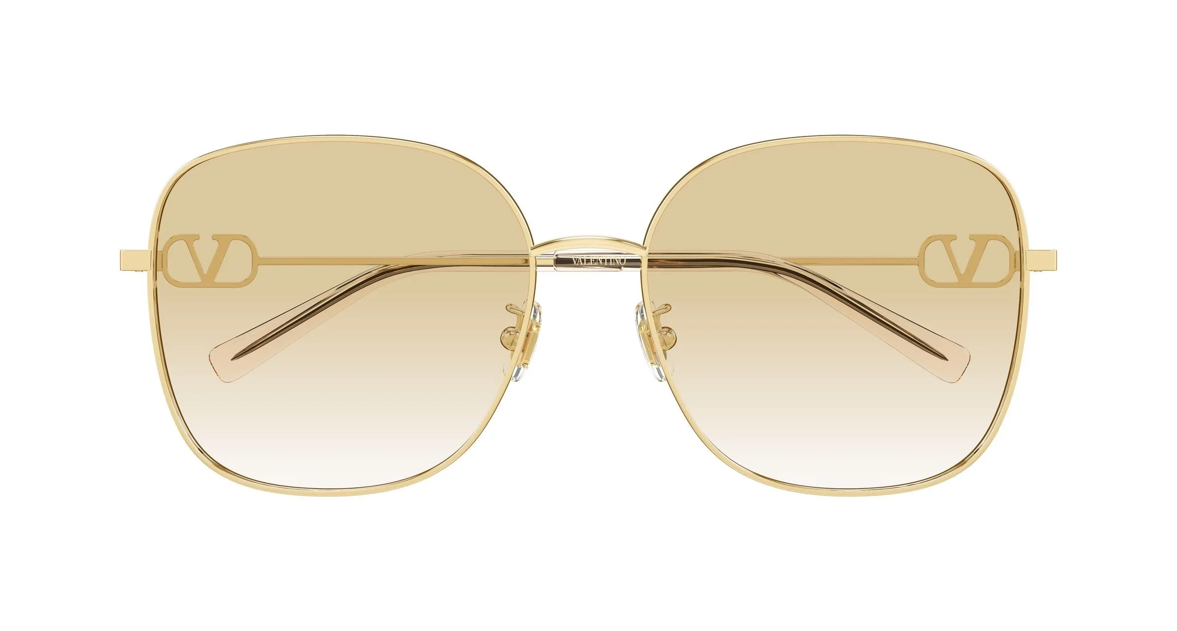 Valentino VG0042SK 003 Occhiali da sole Metallo Oro Rosa Rotonda - immagine 2