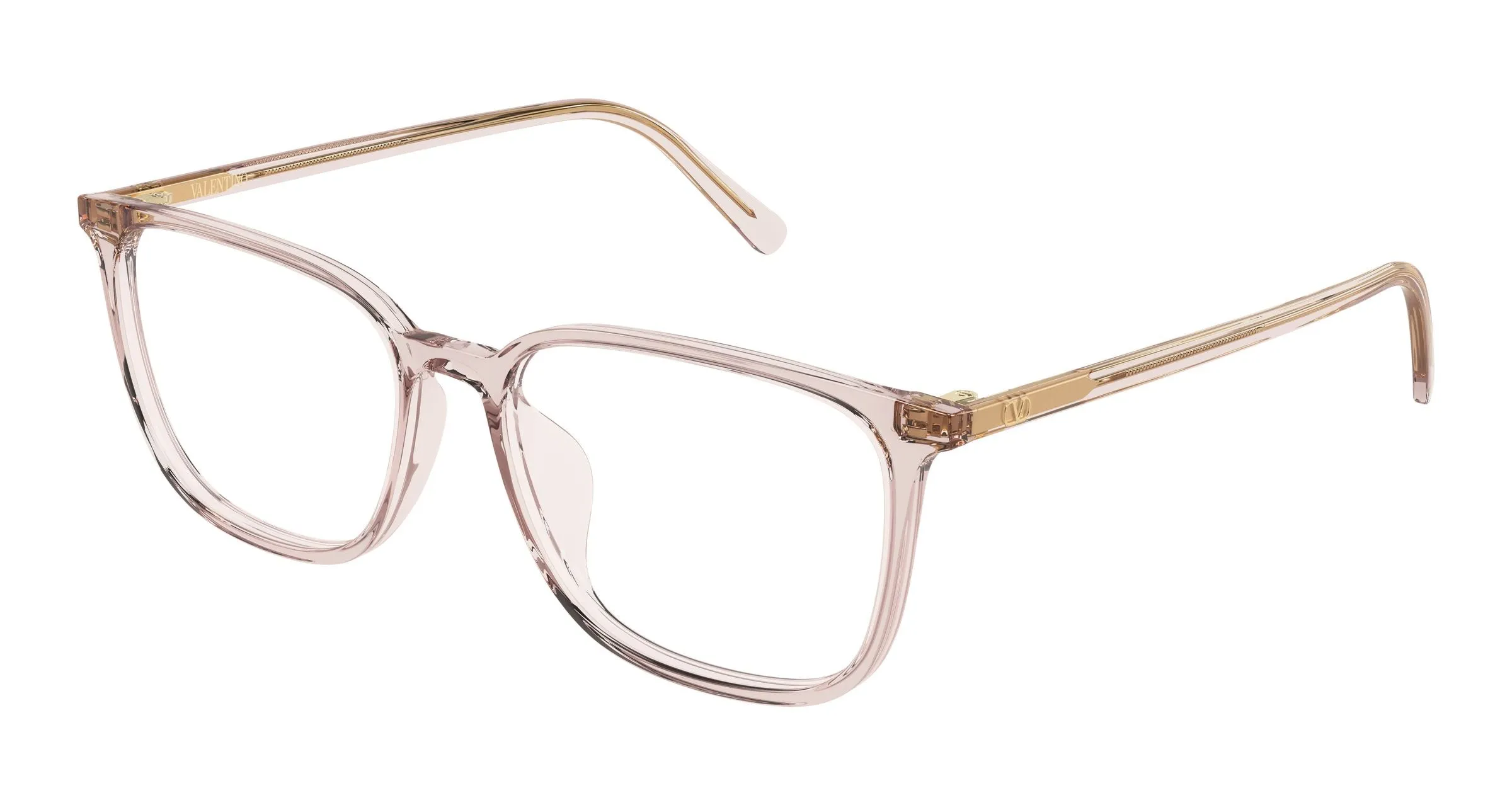 Valentino VG0040OA 004 Montature da vista Acetato Rosa Trasparente Squadrata - immagine 1