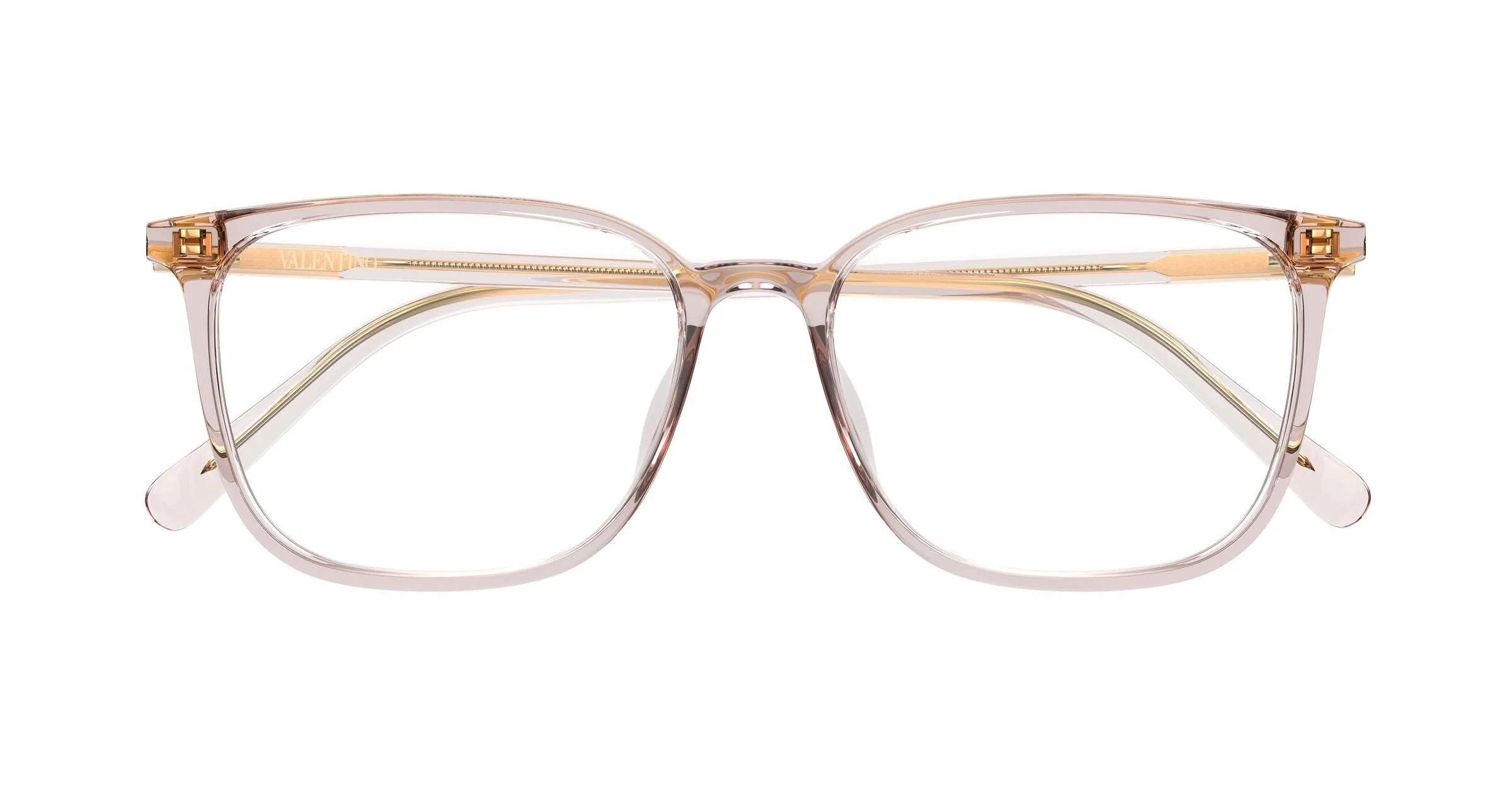 Valentino VG0040OA 004 Montature da vista Acetato Rosa Trasparente Squadrata - immagine 2