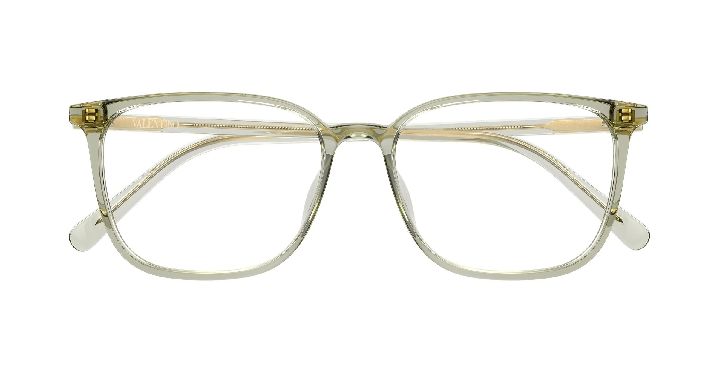 Valentino VG0040OA 003 Montature da vista Acetato Verde Trasparente Squadrata - immagine 2