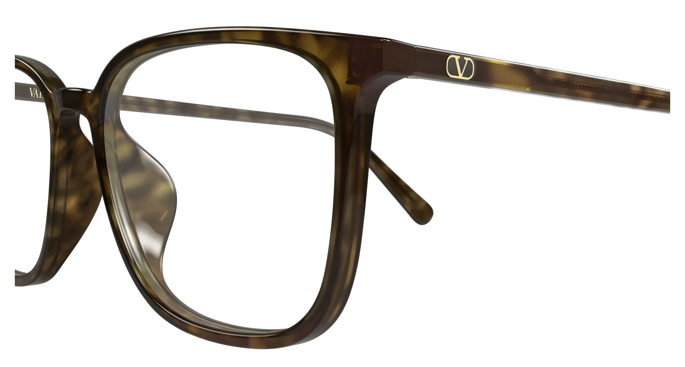 Valentino VG0040OA 002 Montature da vista Acetato Havana Trasparente Squadrata - immagine 3