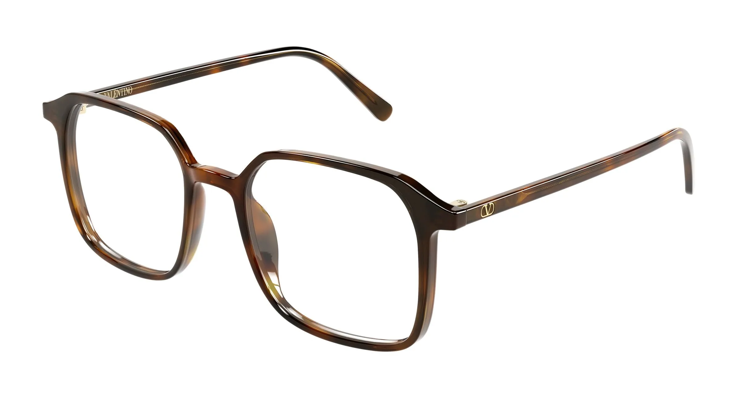 Valentino VG0022O 009 Montature da vista Acetato Havana Trasparente Squadrata - immagine 1