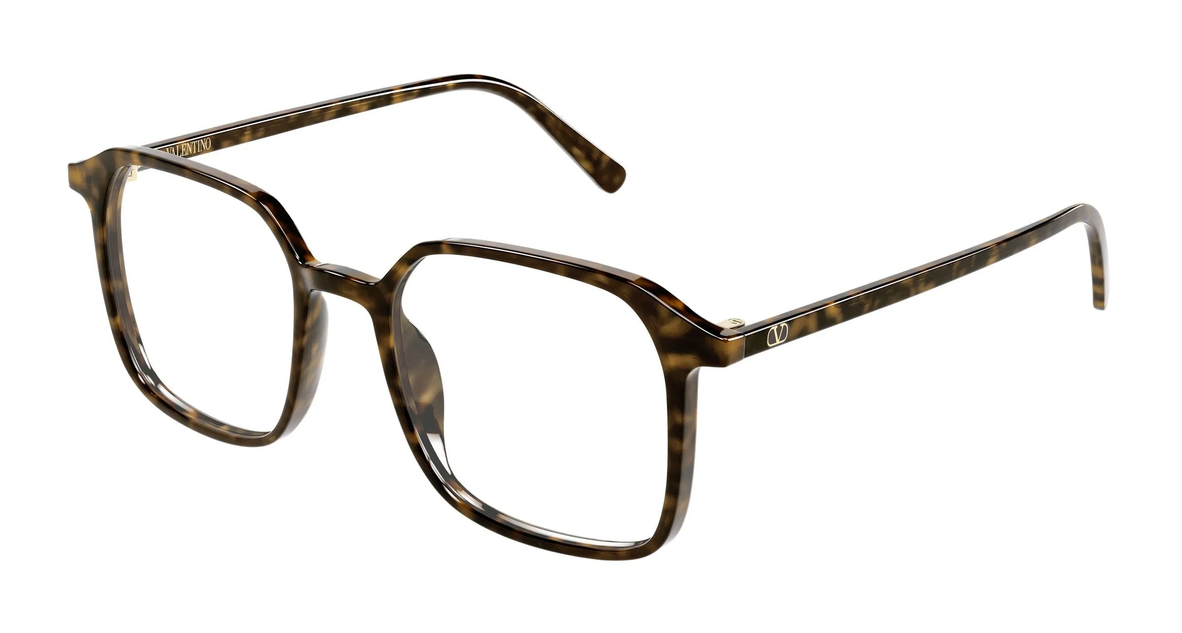 Valentino VG0022O 008 Montature da vista Acetato Havana Trasparente Squadrata - immagine 1