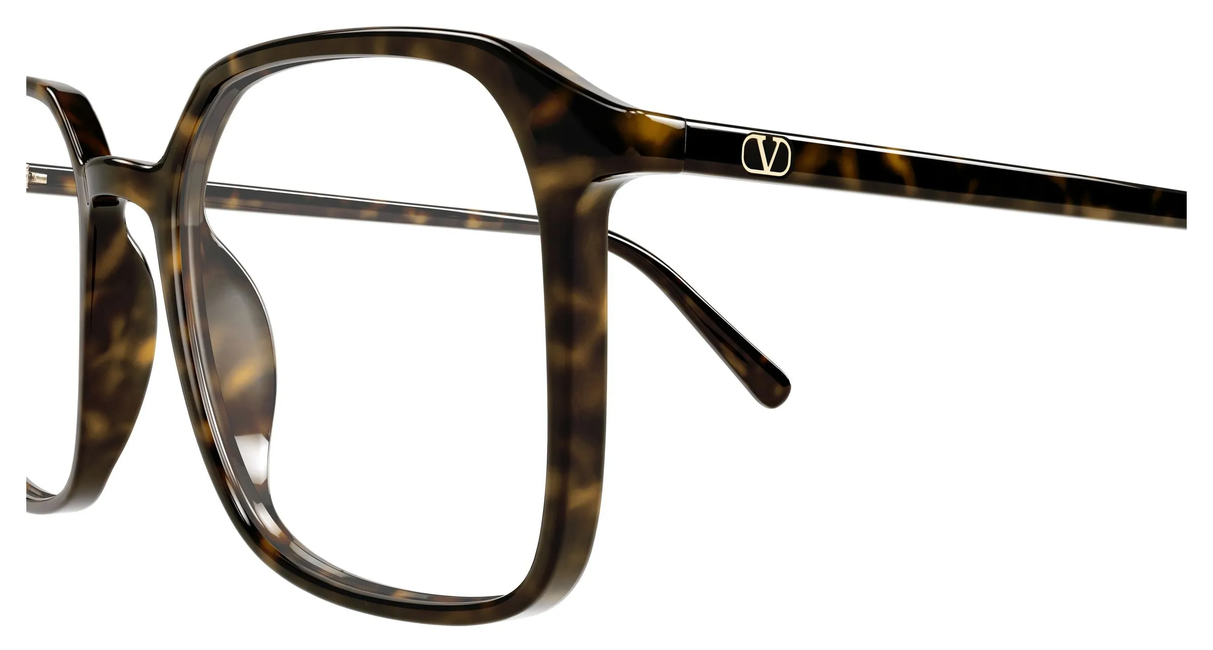 Valentino VG0022O 008 Montature da vista Acetato Havana Trasparente Squadrata - immagine 3