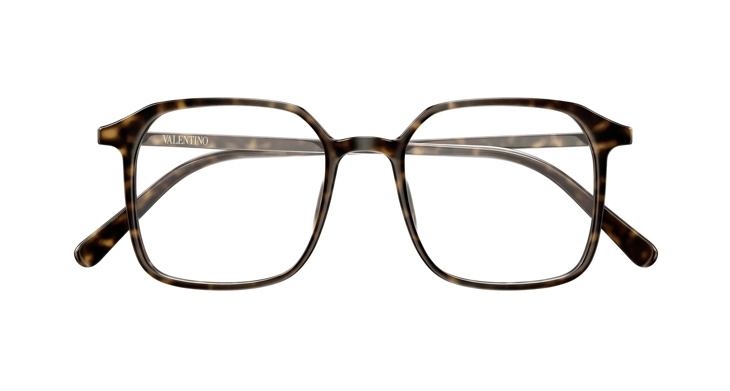 Valentino VG0022O 002 Montature da vista Acetato Havana Trasparente Squadrata - immagine 2
