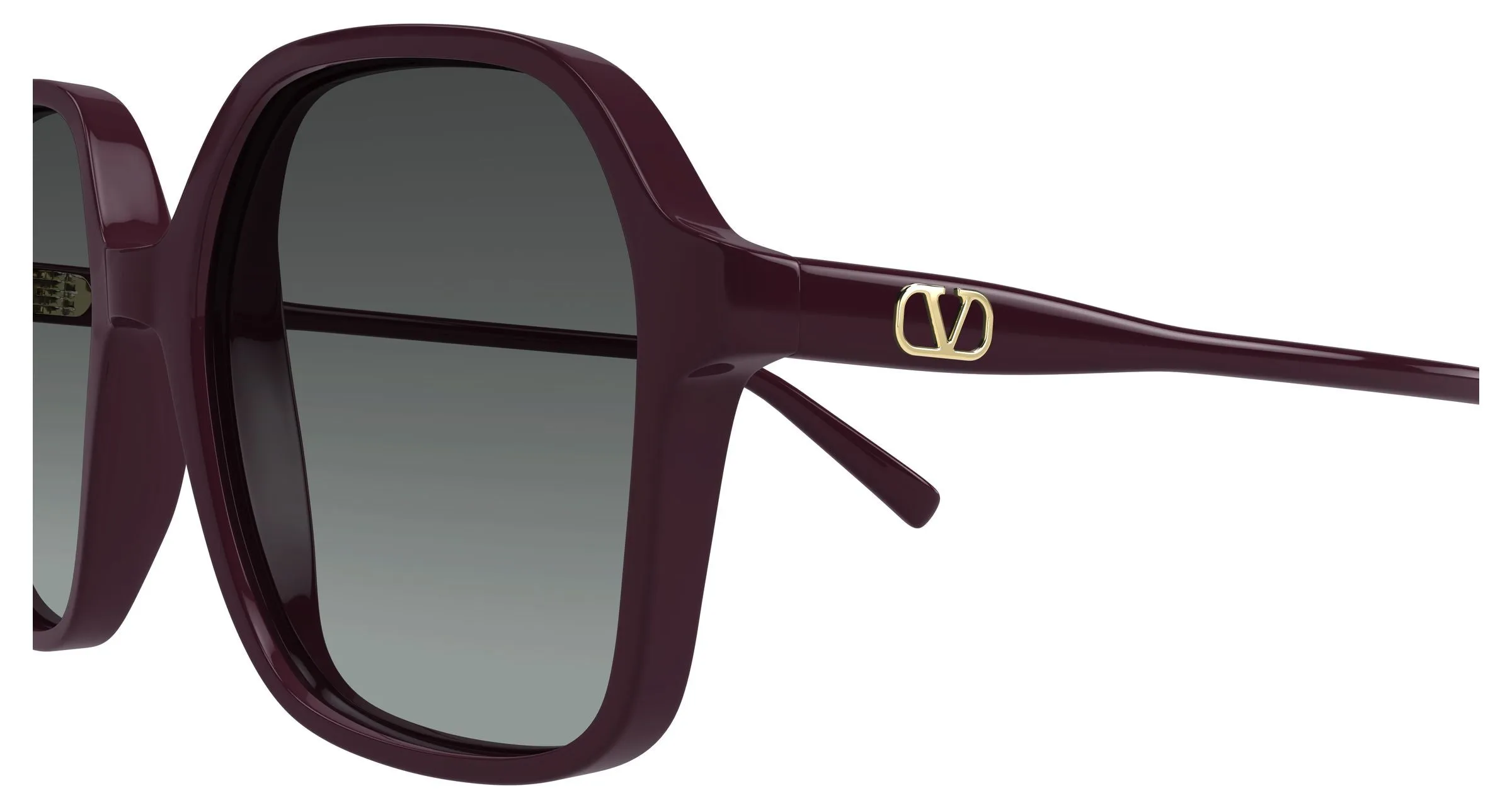 Valentino VG0018SA 004 Occhiali da sole Acetato Viola Grigio Squadrata - immagine 3
