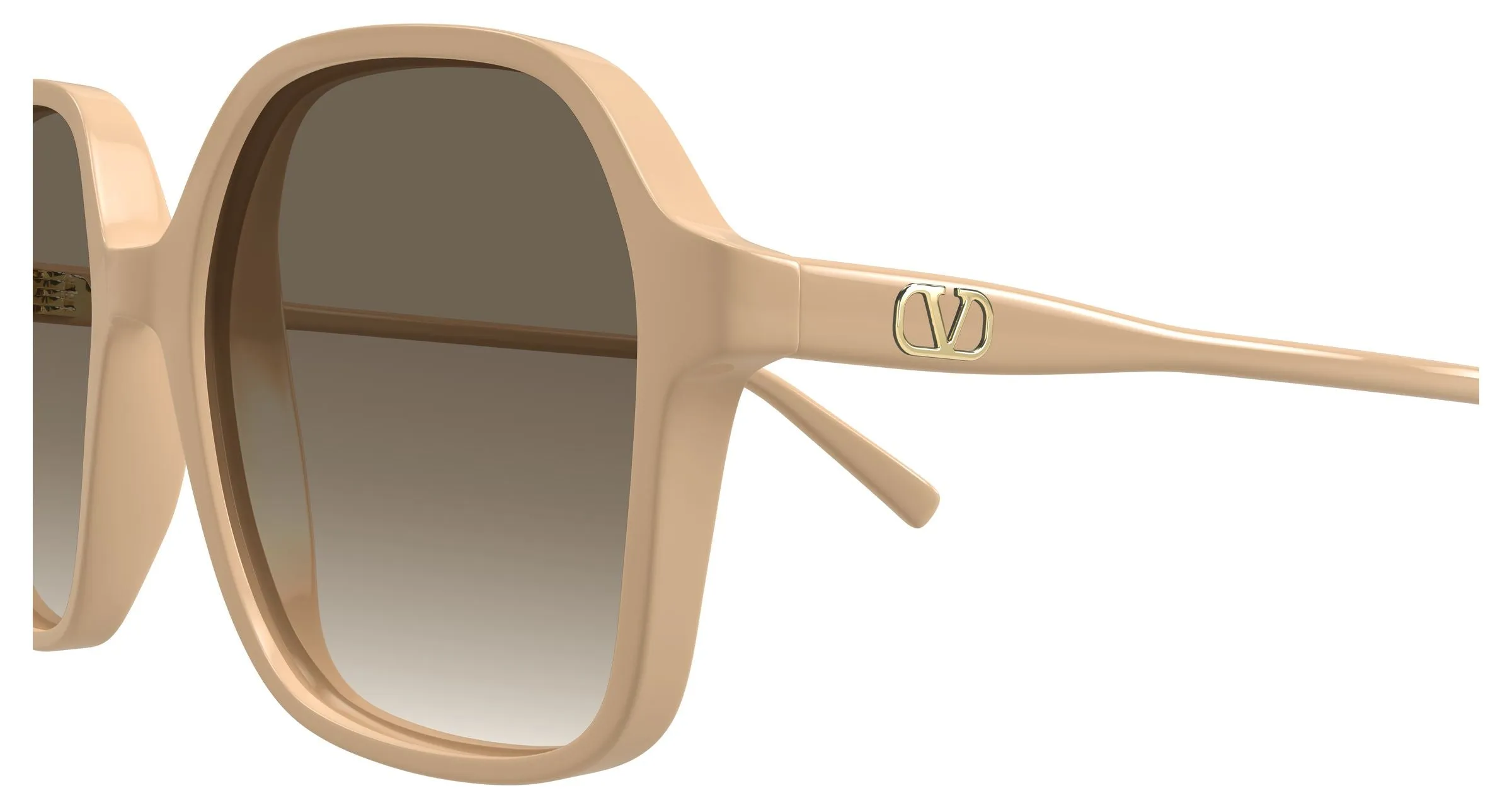 Valentino VG0018SA 003 Occhiali da sole Acetato Rosa Marrone Squadrata - immagine 3