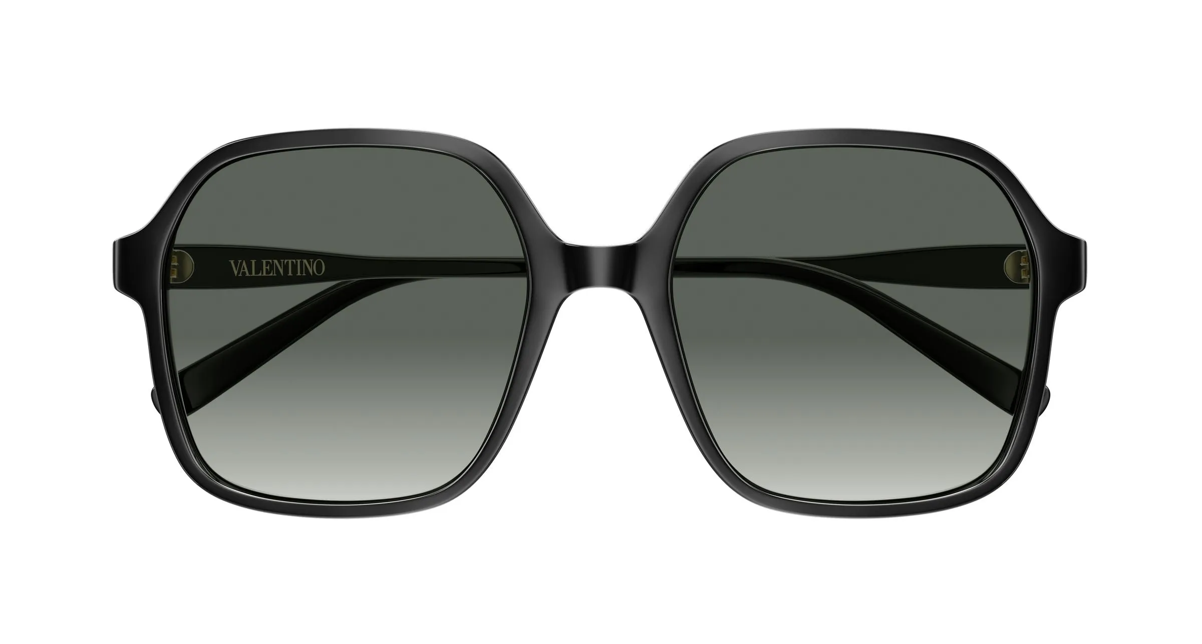 Valentino VG0018SA 001 Occhiali da sole Acetato Nero Grigio Squadrata - immagine 2