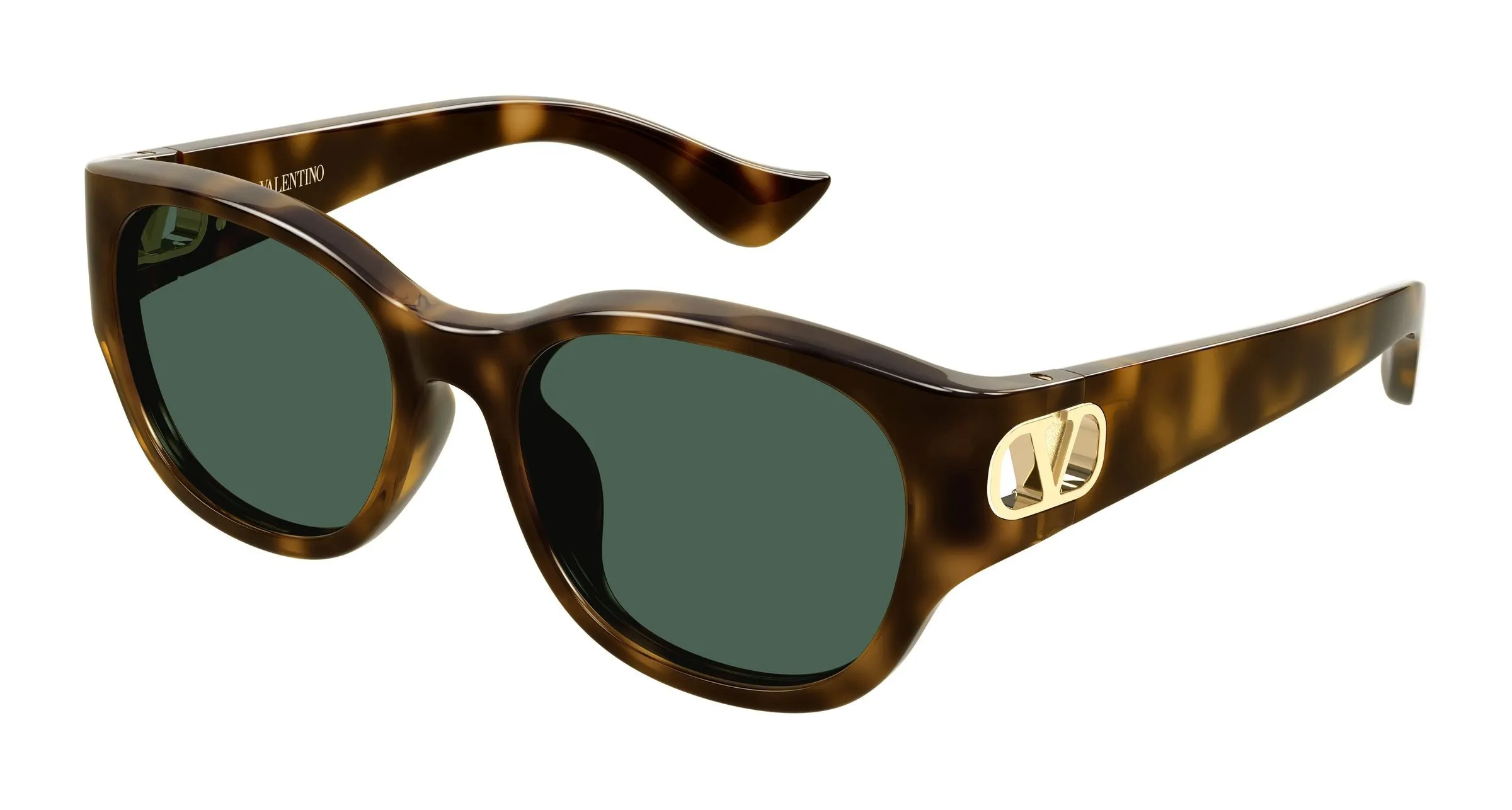 Valentino VG0039SK 003 Occhiali da sole Bio-iniettato Havana Verde Squadrata - immagine 1