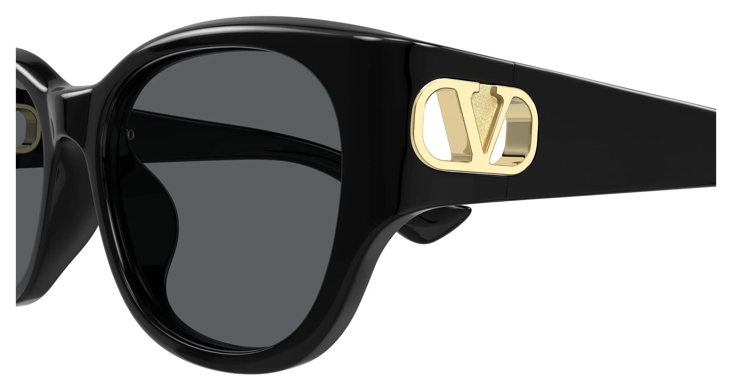 Valentino VG0039SK 001 Occhiali da sole Bio-iniettato Nero Grigio Squadrata - immagine 3
