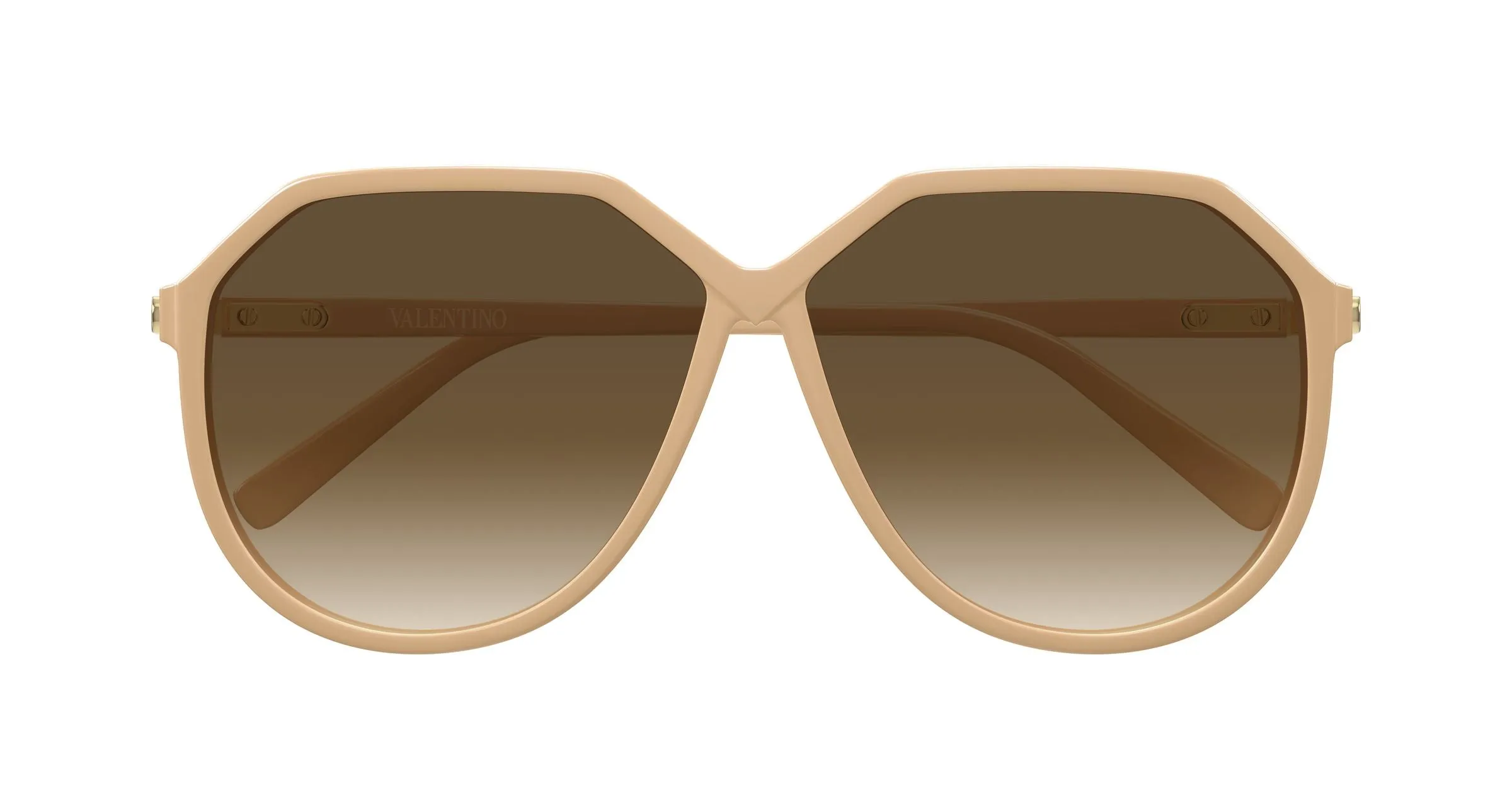 Valentino VG0026S 004 Occhiali da sole Bio-iniettato Rosa Marrone Geometrica - immagine 2