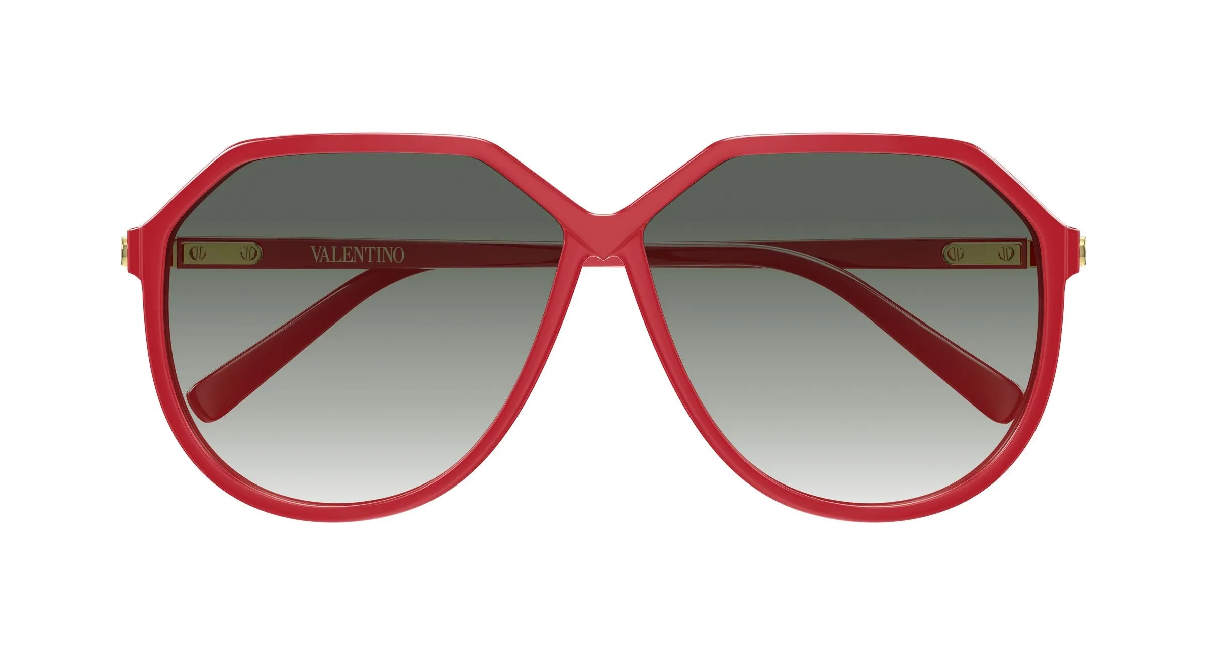 Valentino VG0026S 003 Occhiali da sole Bio-iniettato Rosso Grigio Geometrica - immagine 2