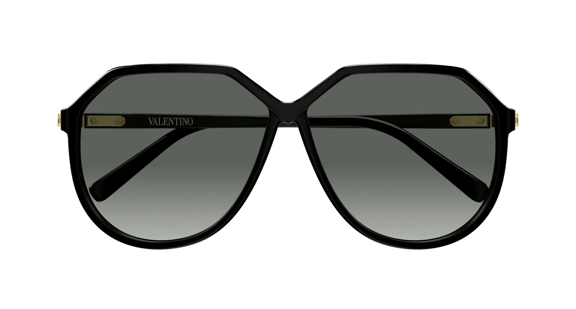 Valentino VG0026S 001 Occhiali da sole Bio-iniettato Nero Grigio Geometrica - immagine 2