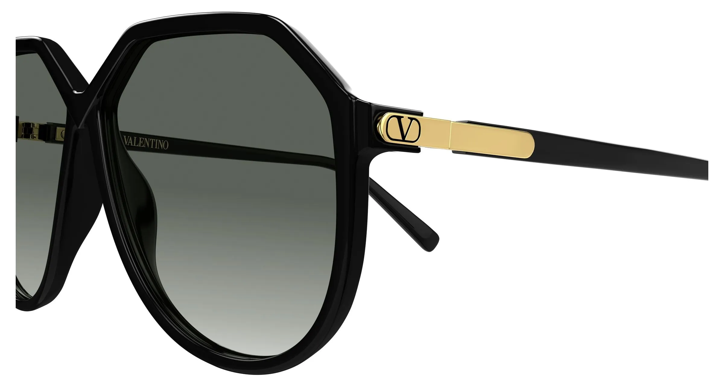 Valentino VG0026S 001 Occhiali da sole Bio-iniettato Nero Grigio Geometrica - immagine 3