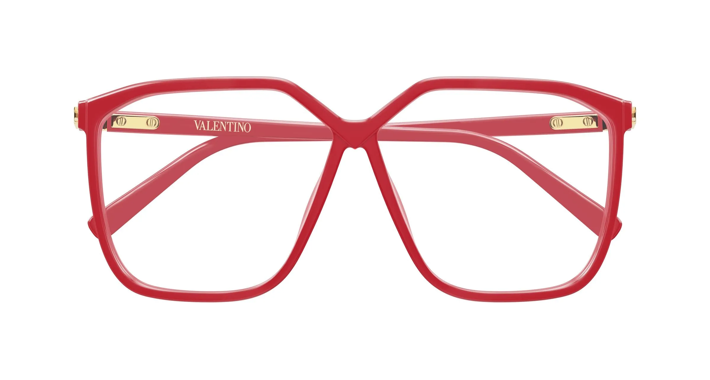 Valentino VG0025S 005 Occhiali da sole Bio-iniettato Rosso Trasparente Geometrica - immagine 2
