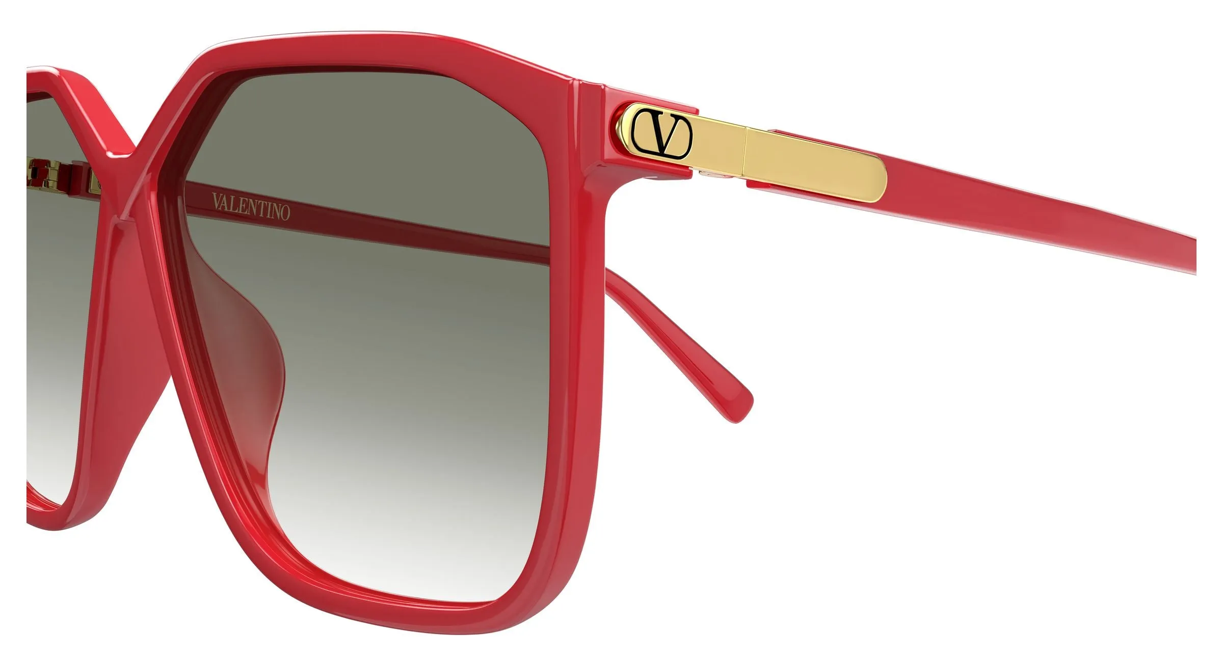 Valentino VG0025S 003 Occhiali da sole Bio-iniettato Rosso Grigio Geometrica - immagine 3