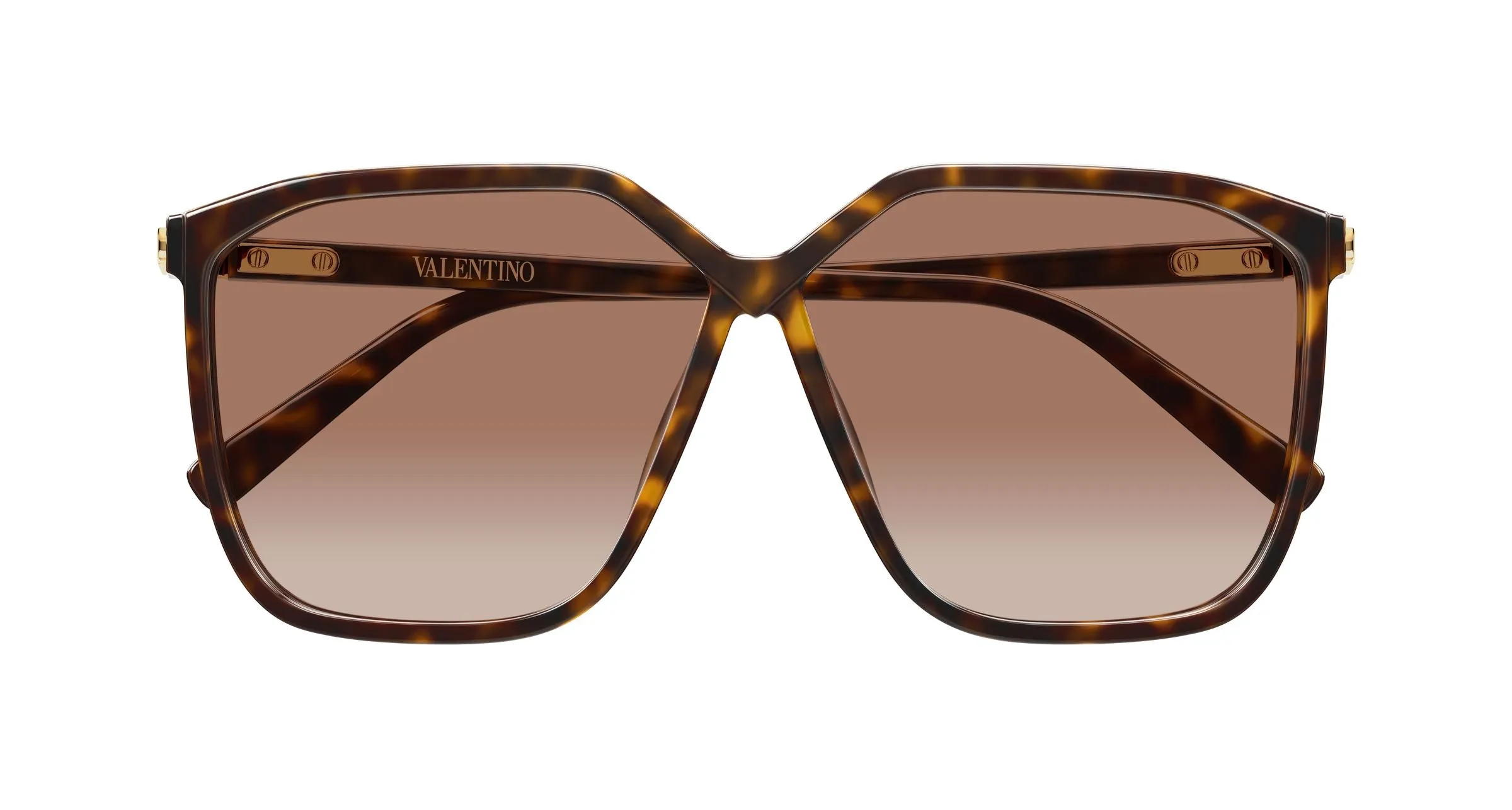 Valentino VG0025S 002 Occhiali da sole Bio-iniettato Havana Arancione Geometrica - immagine 2