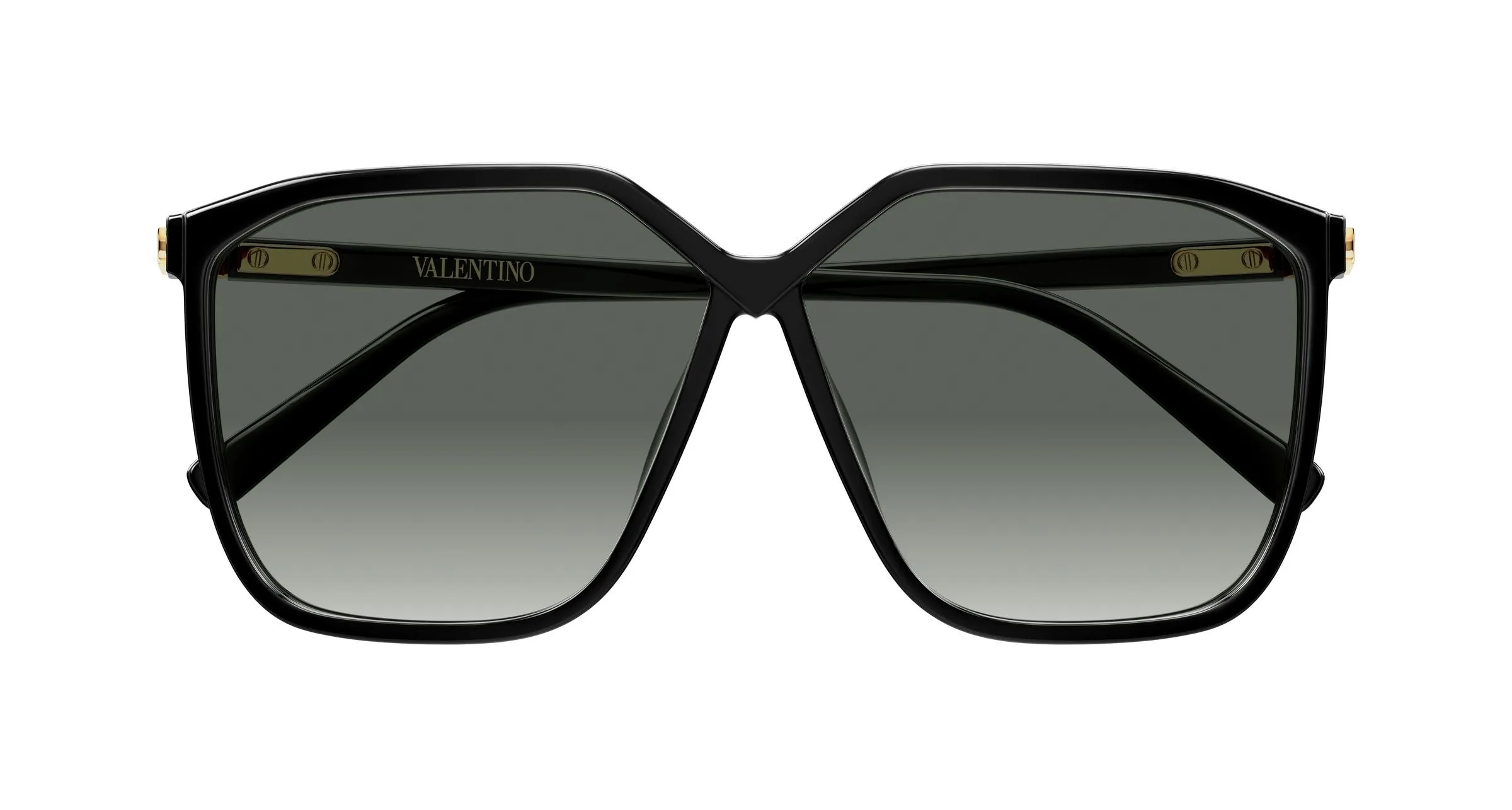 Valentino VG0025S 001 Occhiali da sole Bio-iniettato Nero Grigio Geometrica - immagine 2