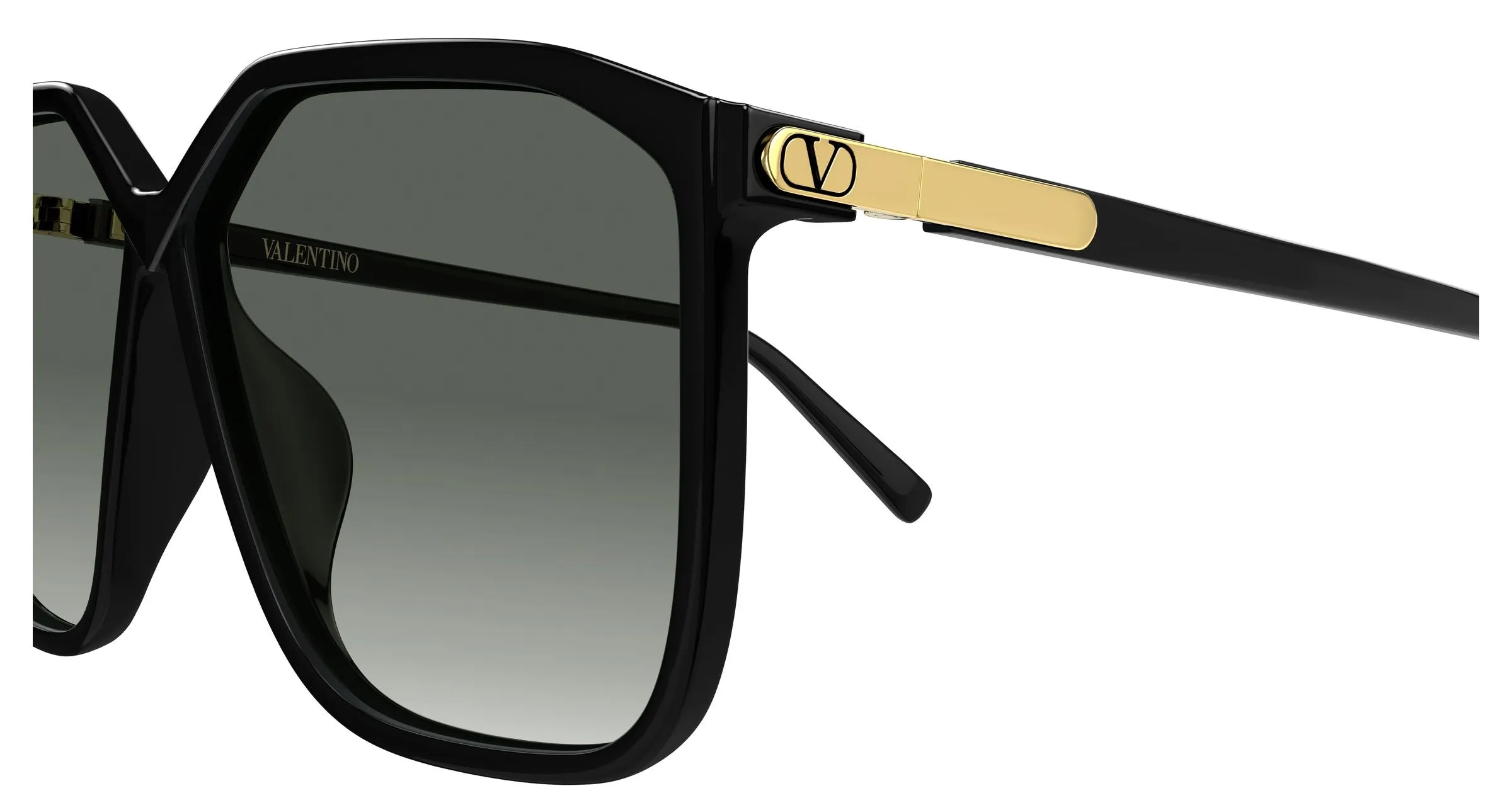 Valentino VG0025S 001 Occhiali da sole Bio-iniettato Nero Grigio Geometrica - immagine 3