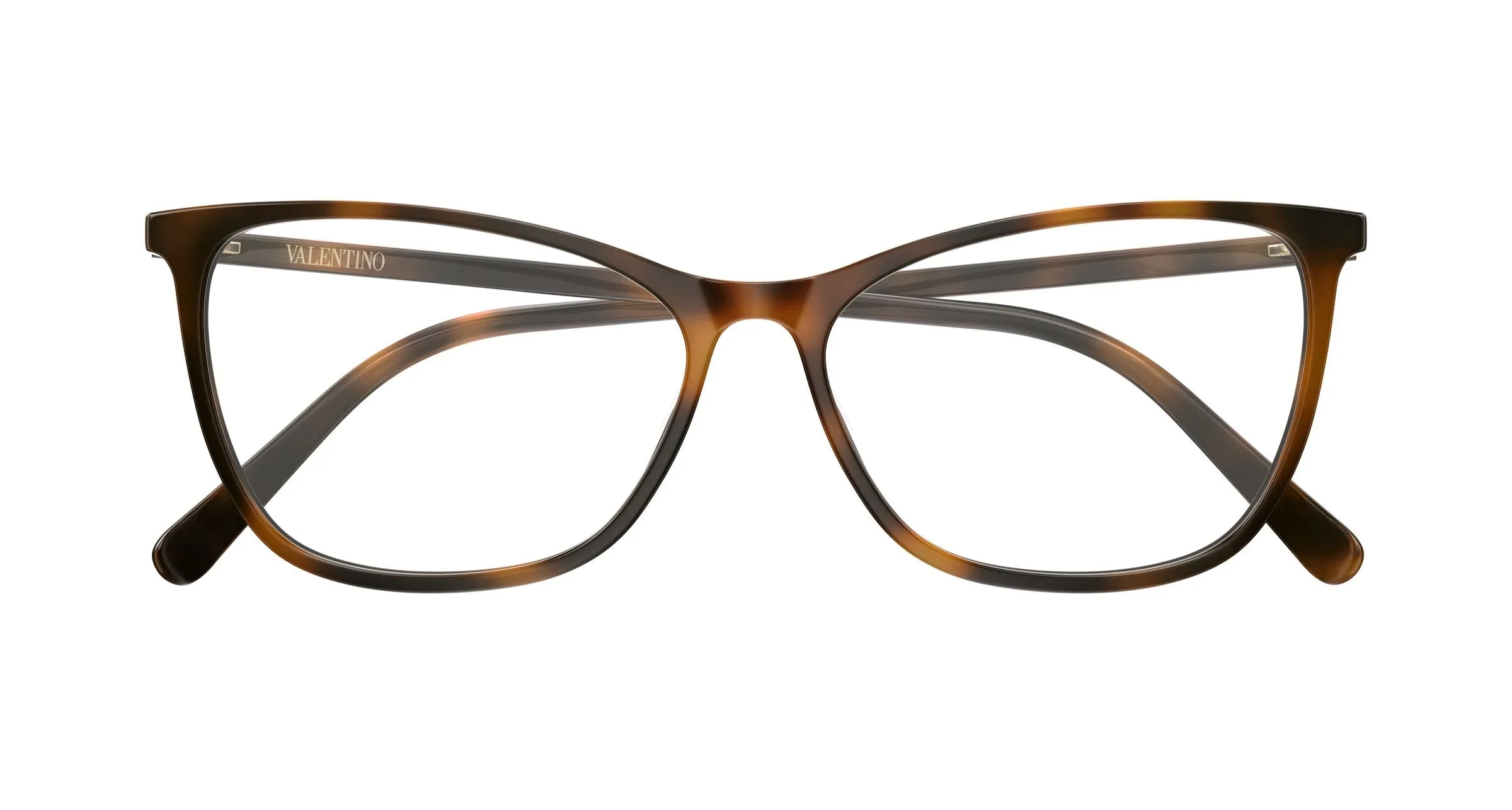 Valentino VG0024O 007 Montature da vista Acetato Havana Trasparente Cat Eye - immagine 2