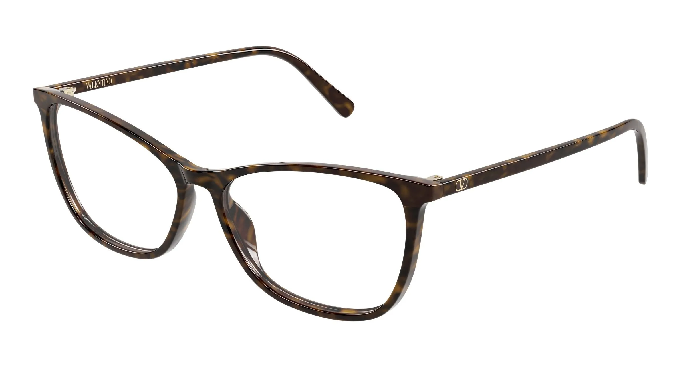 Valentino VG0024O 006 Montature da vista Acetato Havana Trasparente Cat Eye - immagine 1