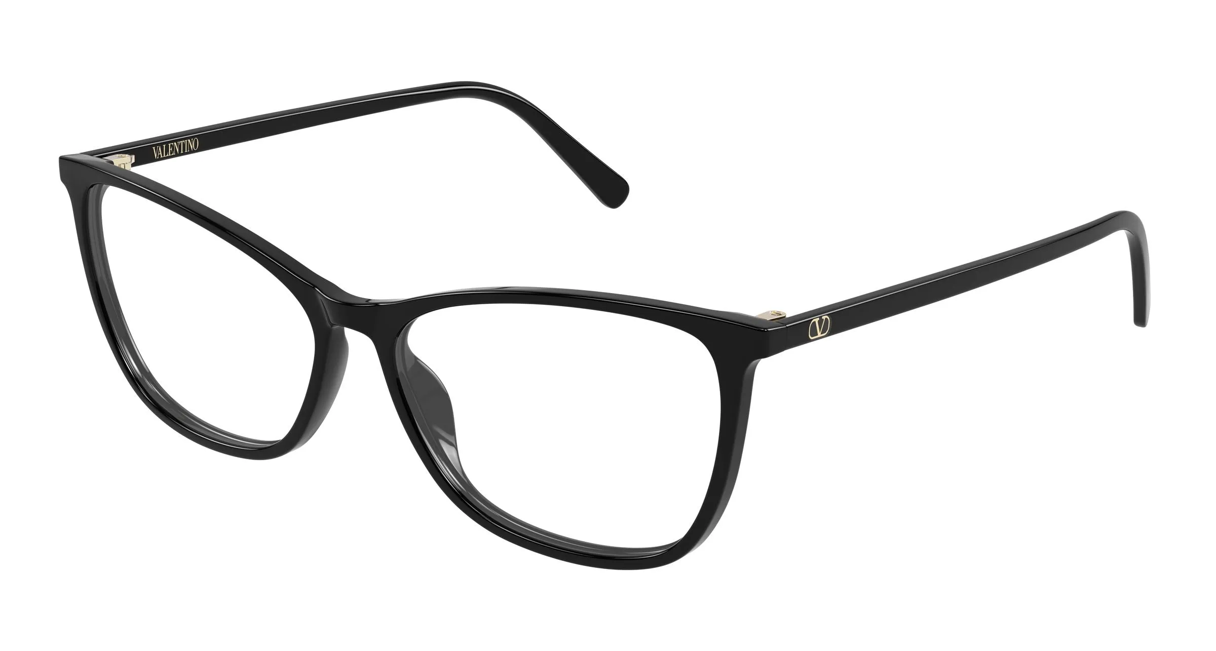 Valentino VG0024O 005 Montature da vista Acetato Nero Trasparente Cat Eye - immagine 1
