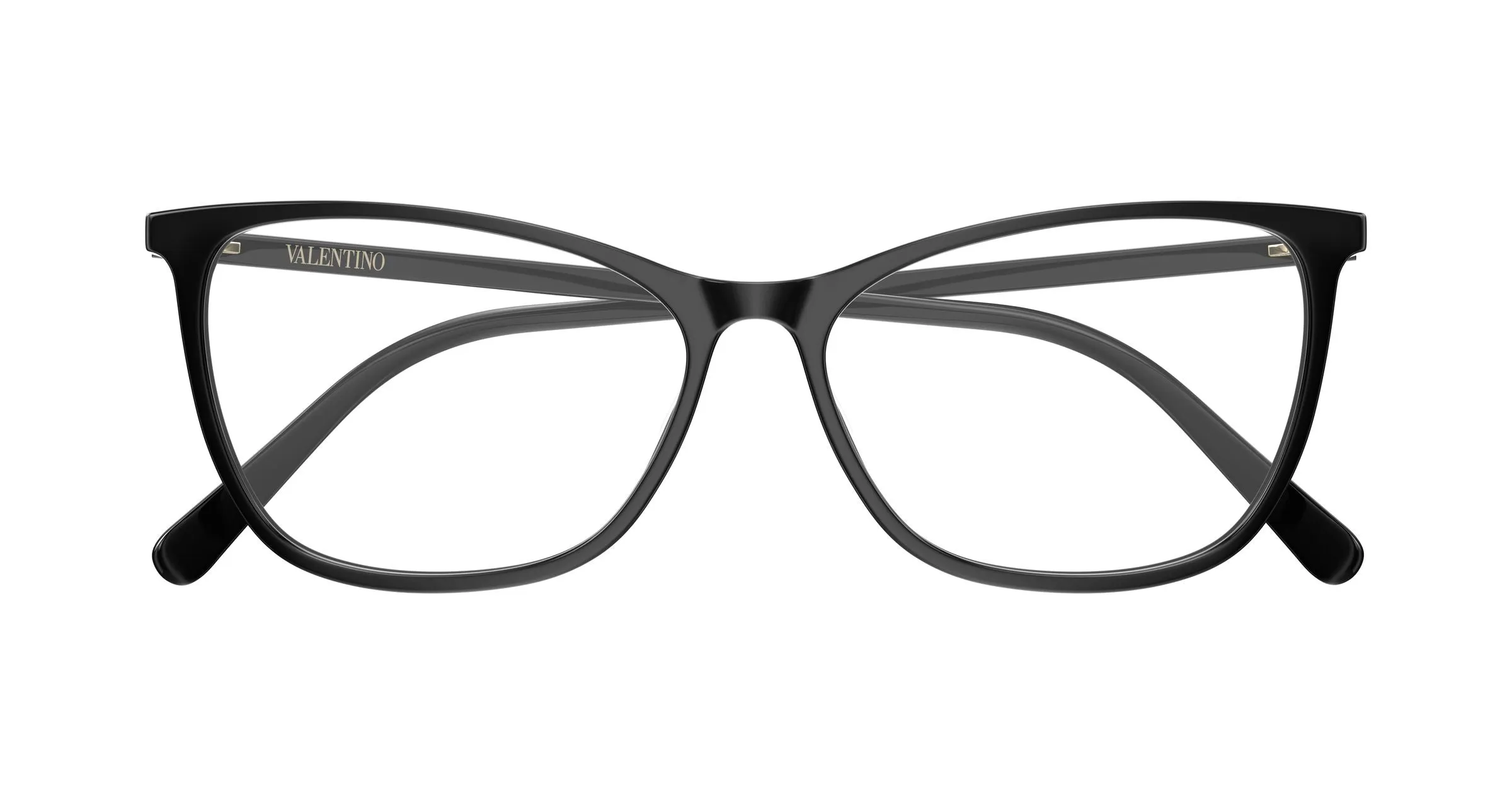 Valentino VG0024O 005 Montature da vista Acetato Nero Trasparente Cat Eye - immagine 2