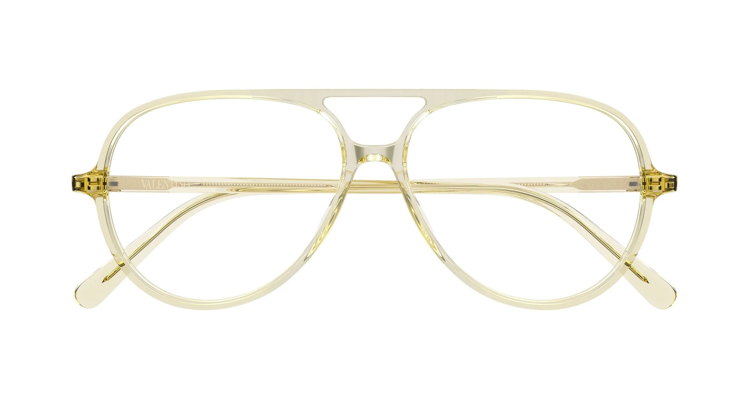 Valentino VG0023O 004 Montature da vista Acetato Arancione Trasparente Rotonda - immagine 2