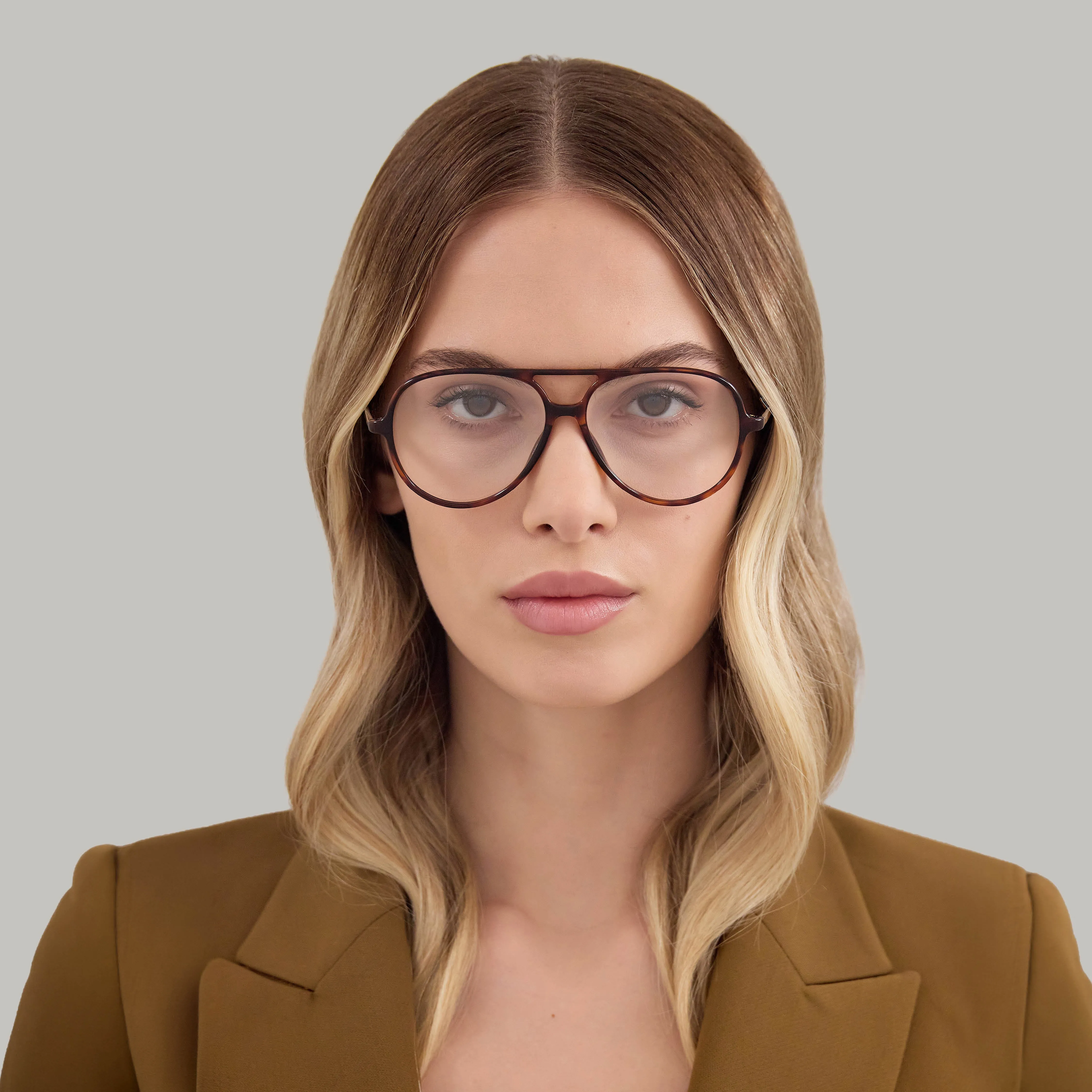 Valentino VG0023O 003 Montature da vista Acetato Havana Trasparente Rotonda - immagine 4