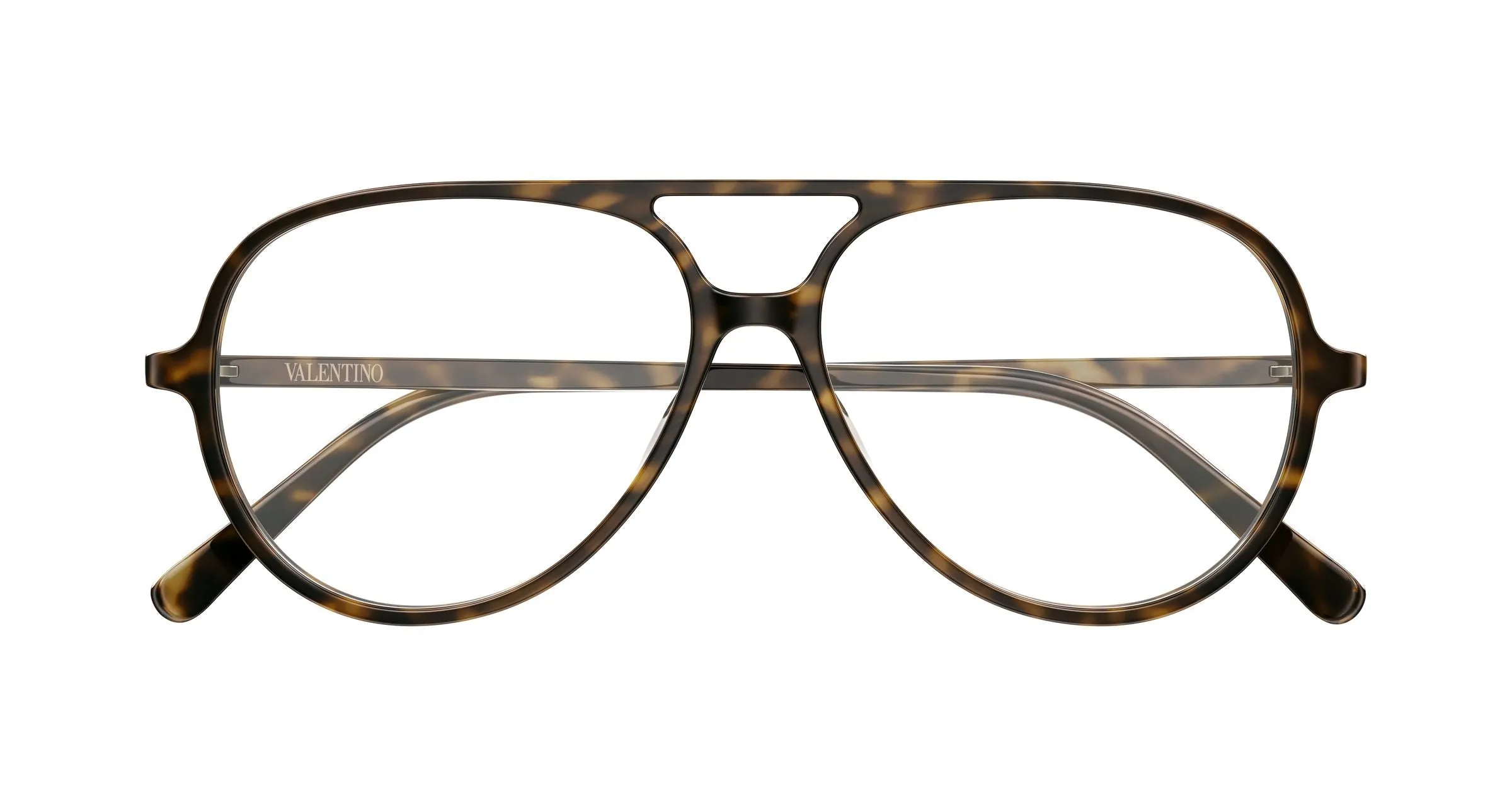 Valentino VG0023O 002 Montature da vista Acetato Havana Trasparente Rotonda - immagine 2