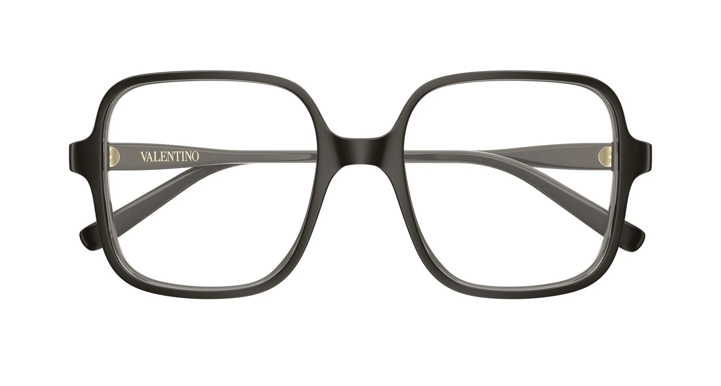 Valentino VG0021O 004 Montature da vista Acetato Grigio Trasparente Rotonda - immagine 2