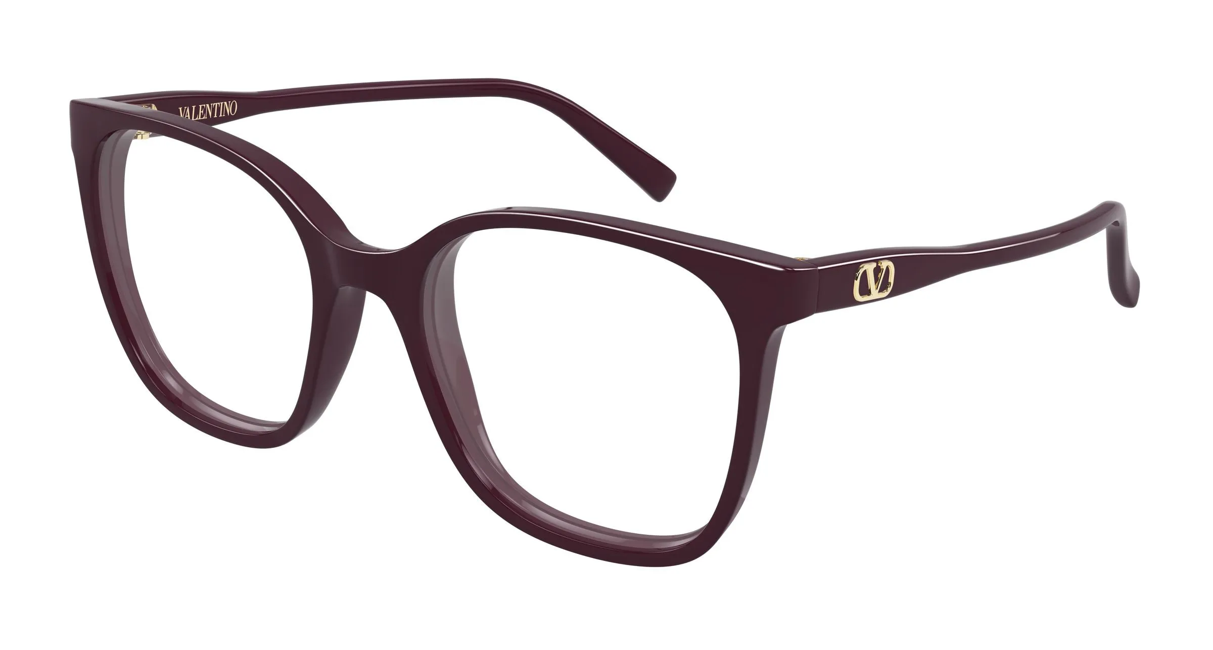 Valentino VG0019O 008 Montature da vista Acetato Viola Trasparente Squadrata - immagine 1