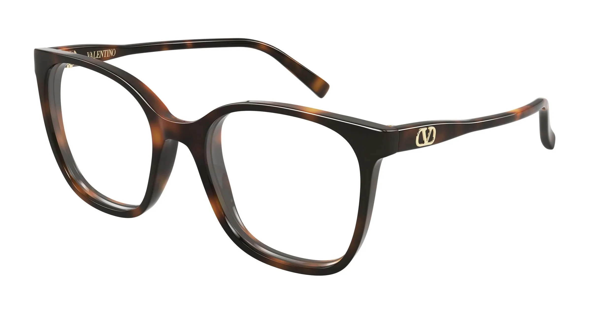 Valentino VG0019O 006 Montature da vista Acetato Havana Trasparente Squadrata - immagine 1