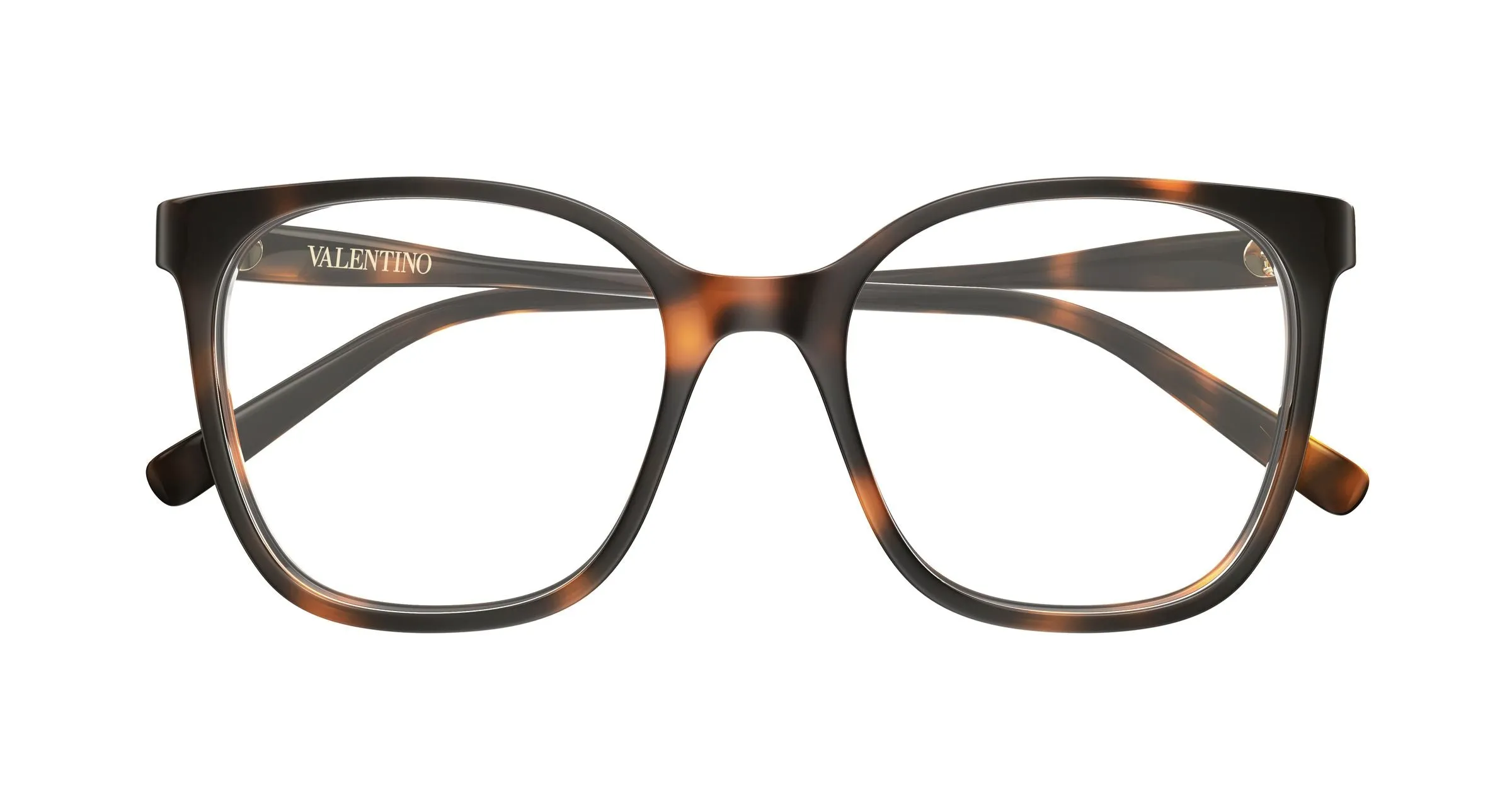 Valentino VG0019O 006 Montature da vista Acetato Havana Trasparente Squadrata - immagine 2
