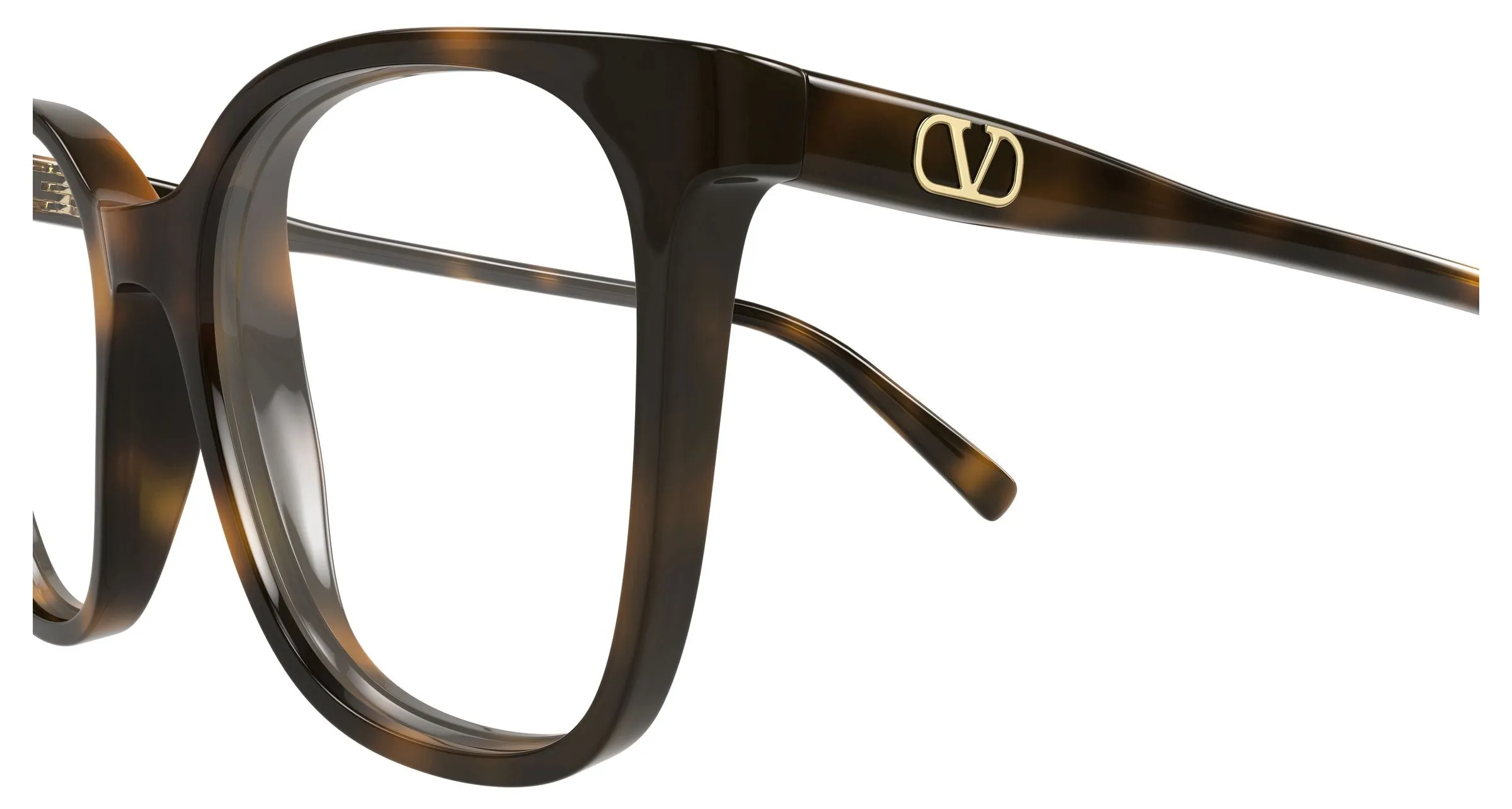 Valentino VG0019O 002 Montature da vista Acetato Havana Trasparente Squadrata - immagine 3