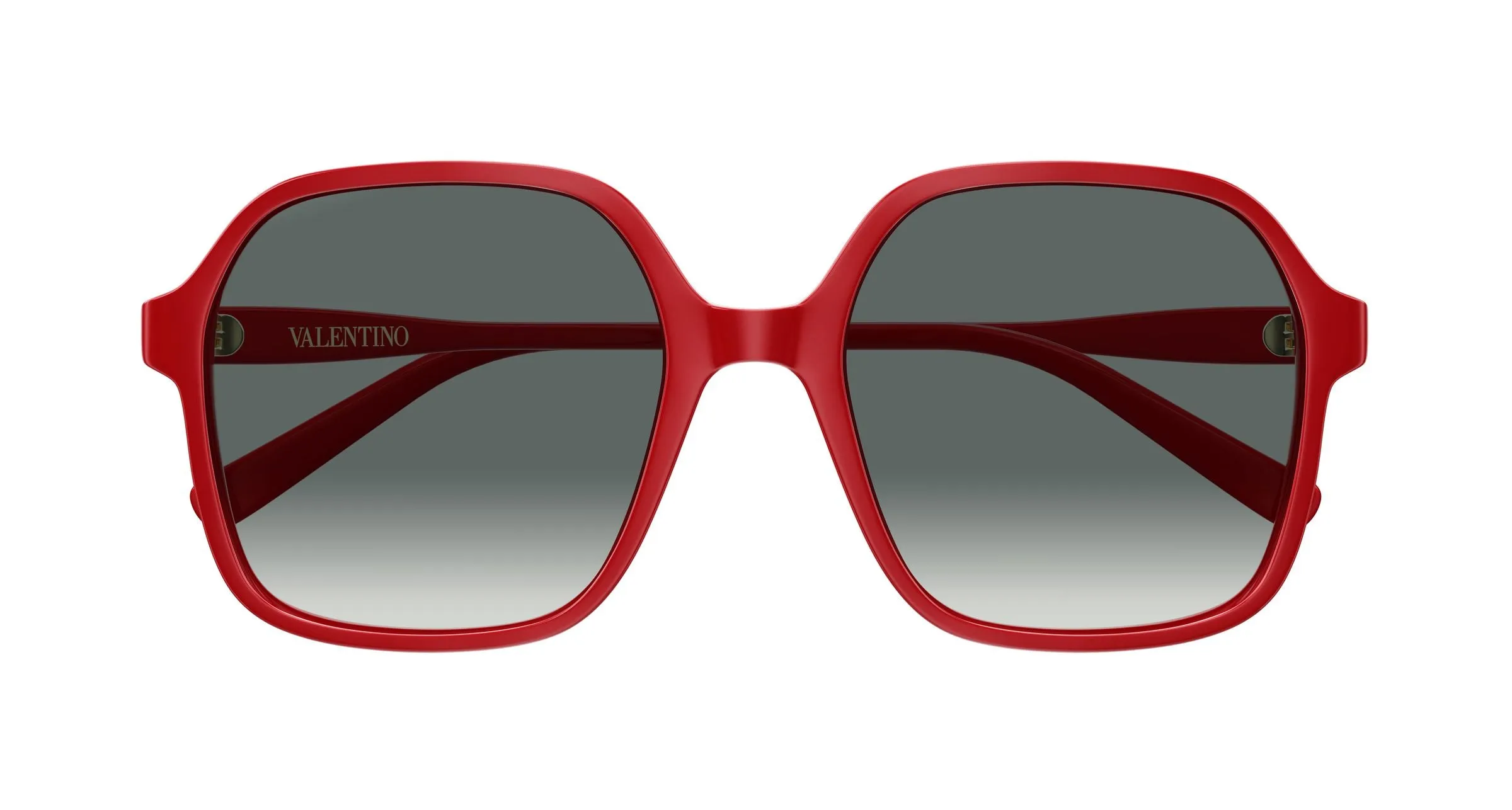 Valentino VG0018S 006 Occhiali da sole Acetato Rosso Grigio Squadrata - immagine 2