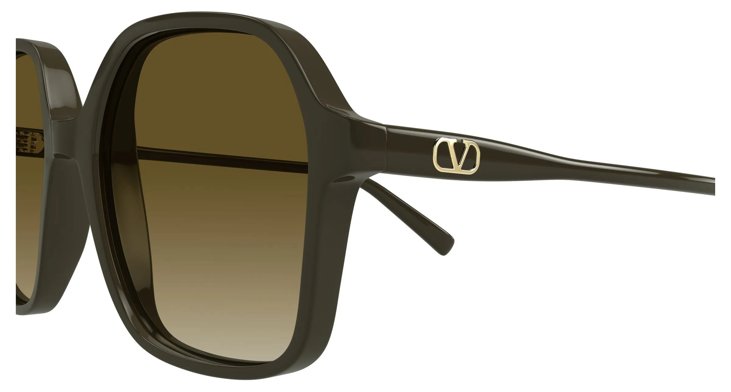 Valentino VG0018S 005 Occhiali da sole Acetato Marrone Marrone Squadrata - immagine 3