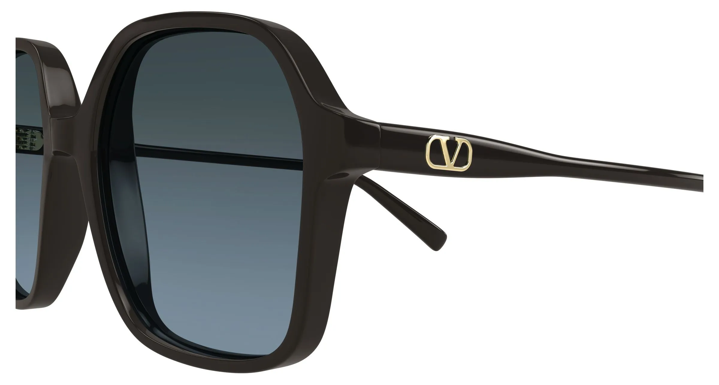 Valentino VG0018S 004 Occhiali da sole Acetato Grigio Blu Squadrata - immagine 3