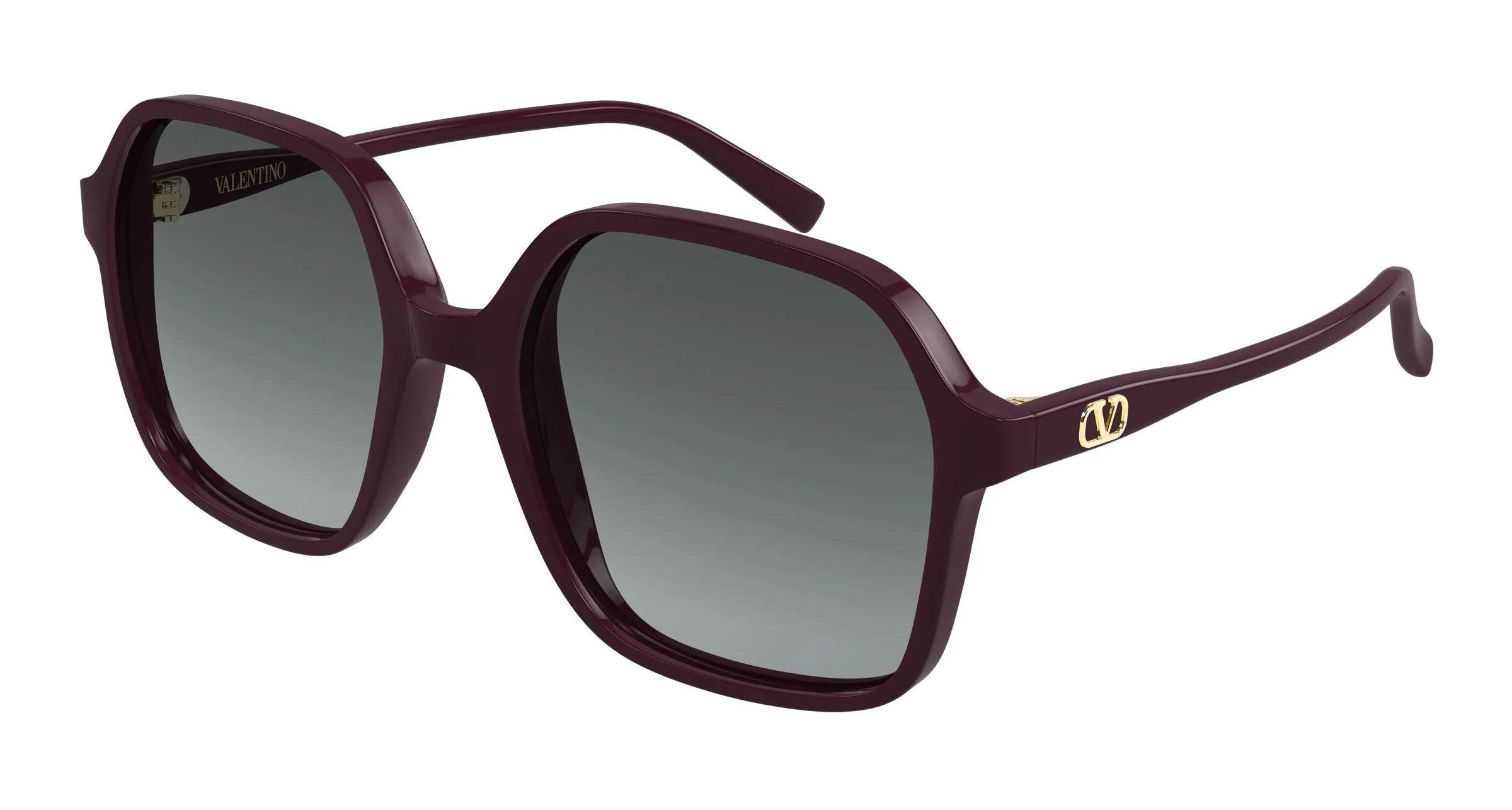 Valentino VG0018S 003 Occhiali da sole Acetato Viola Grigio Squadrata - immagine 1