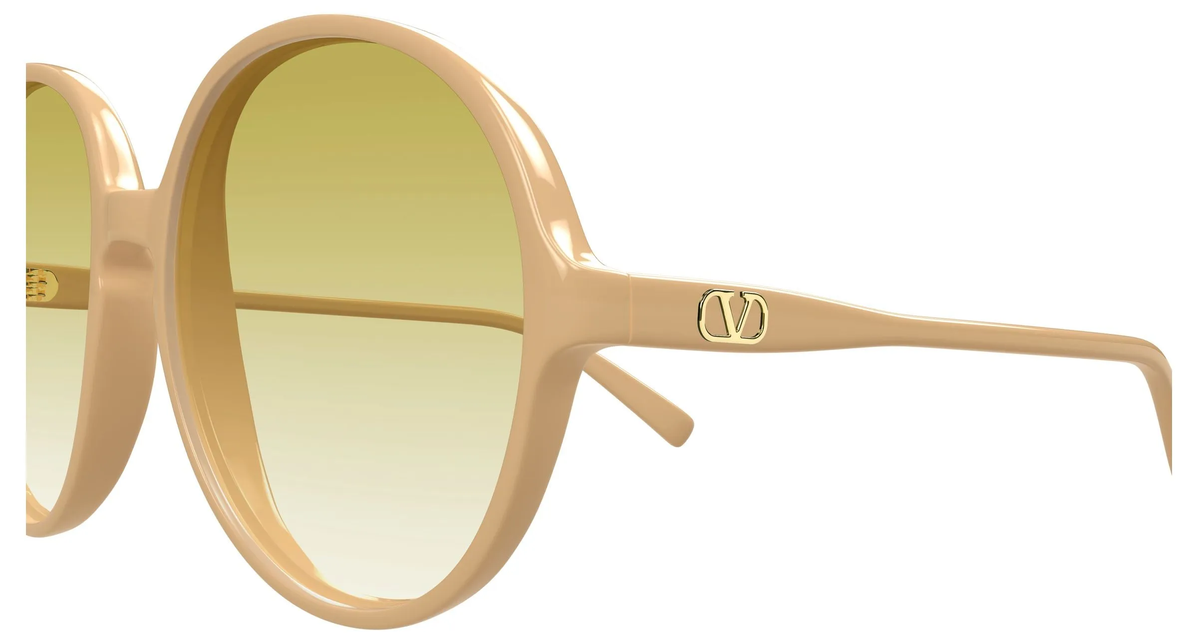 Valentino VG0017S 005 Occhiali da sole Acetato Rosa Giallo Rotonda Sfumato - immagine 3