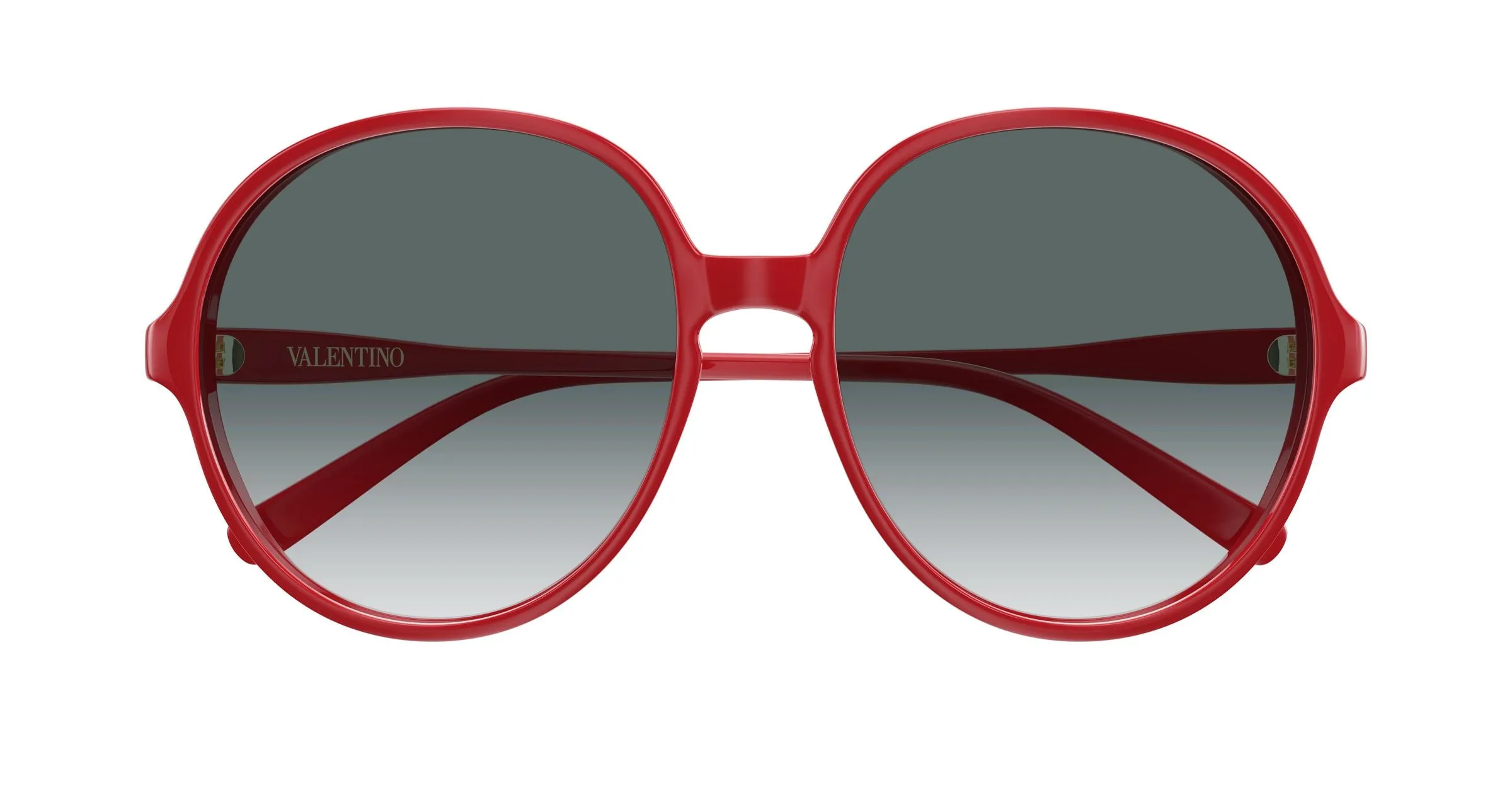 Valentino VG0017S 003 Occhiali da sole Acetato Rosso Grigio Rotonda - immagine 2