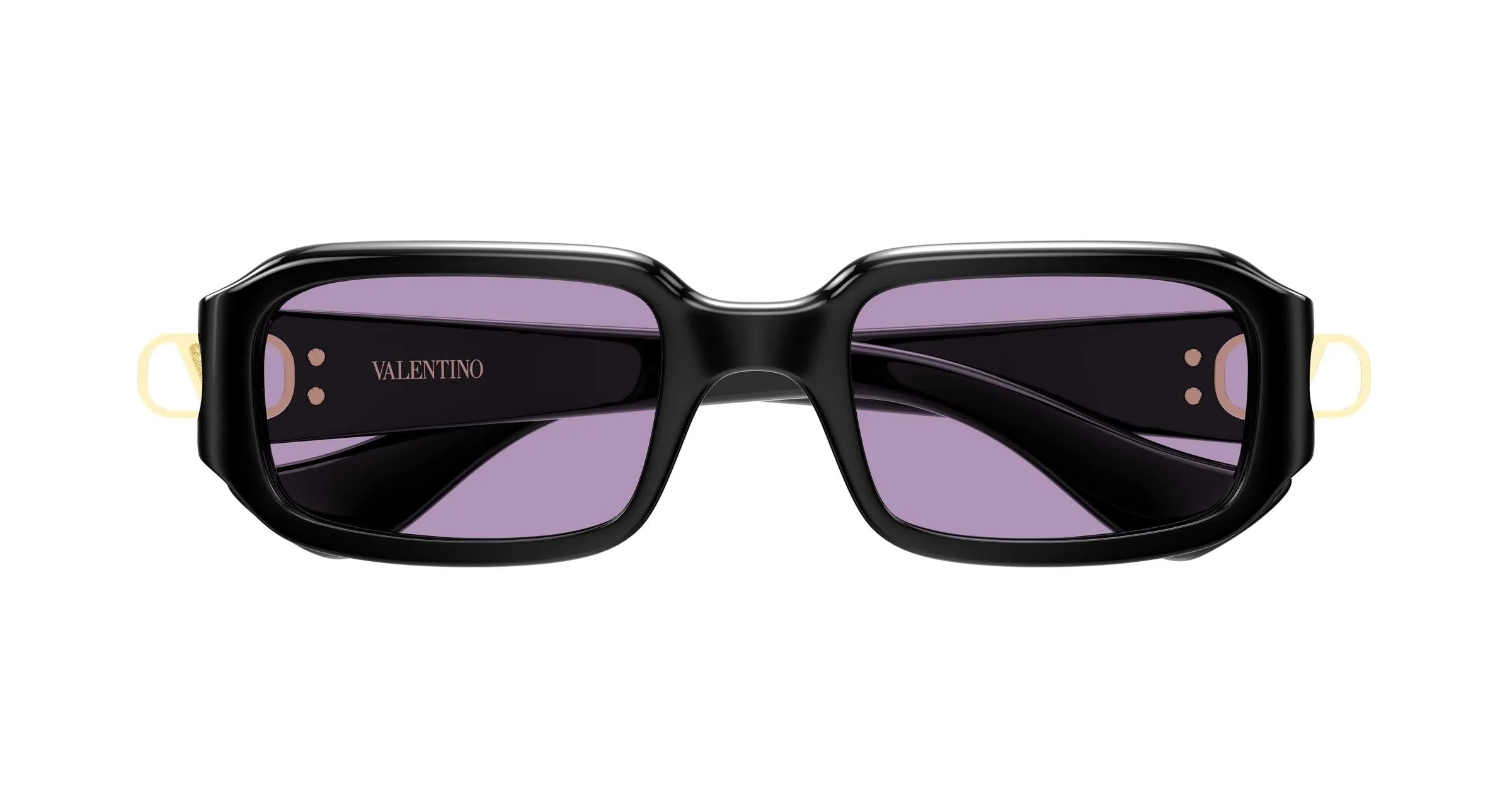 Valentino VG0016S 002 Occhiali da sole Bio-iniettato Nero Viola Squadrata - immagine 2