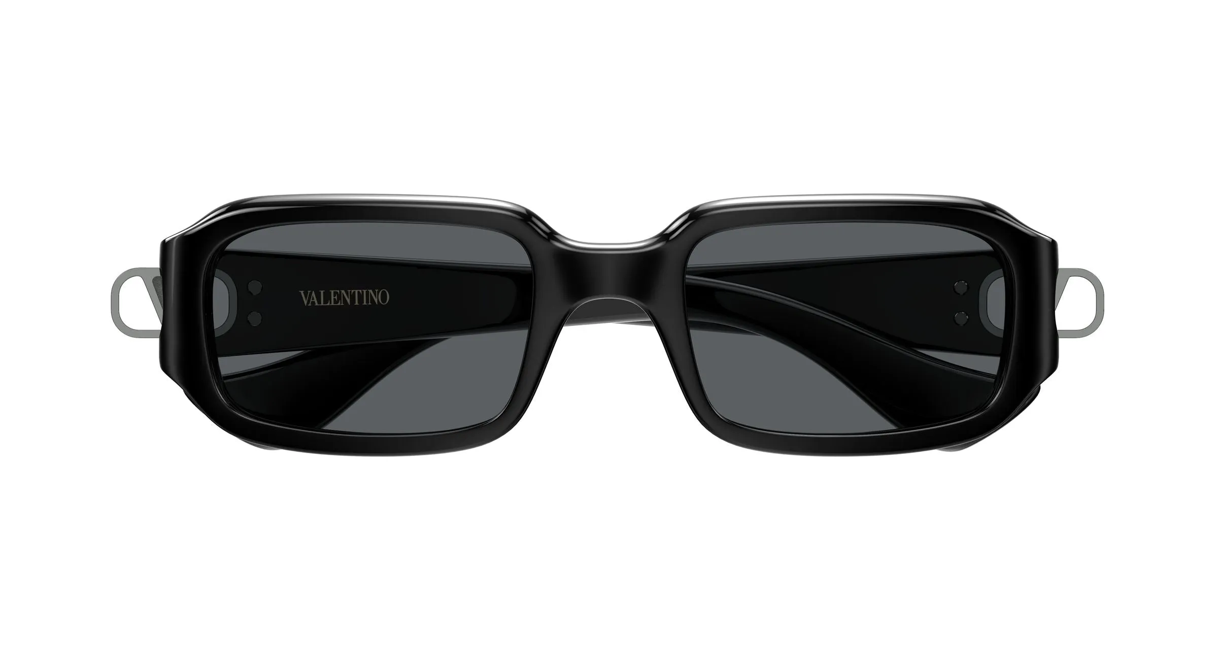 Valentino VG0016S 001 Occhiali da sole Bio-iniettato Nero Grigio Squadrata - immagine 2