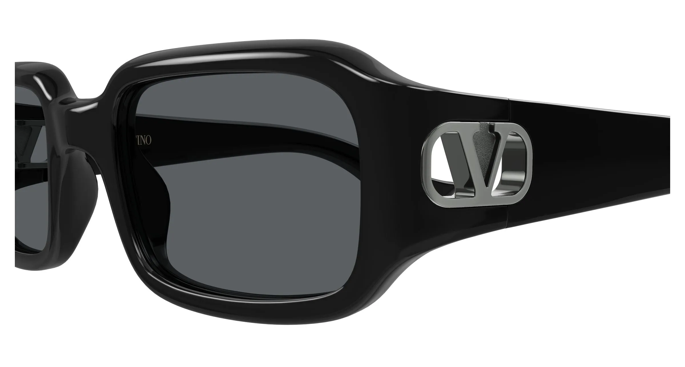 Valentino VG0016S 001 Occhiali da sole Bio-iniettato Nero Grigio Squadrata - immagine 3
