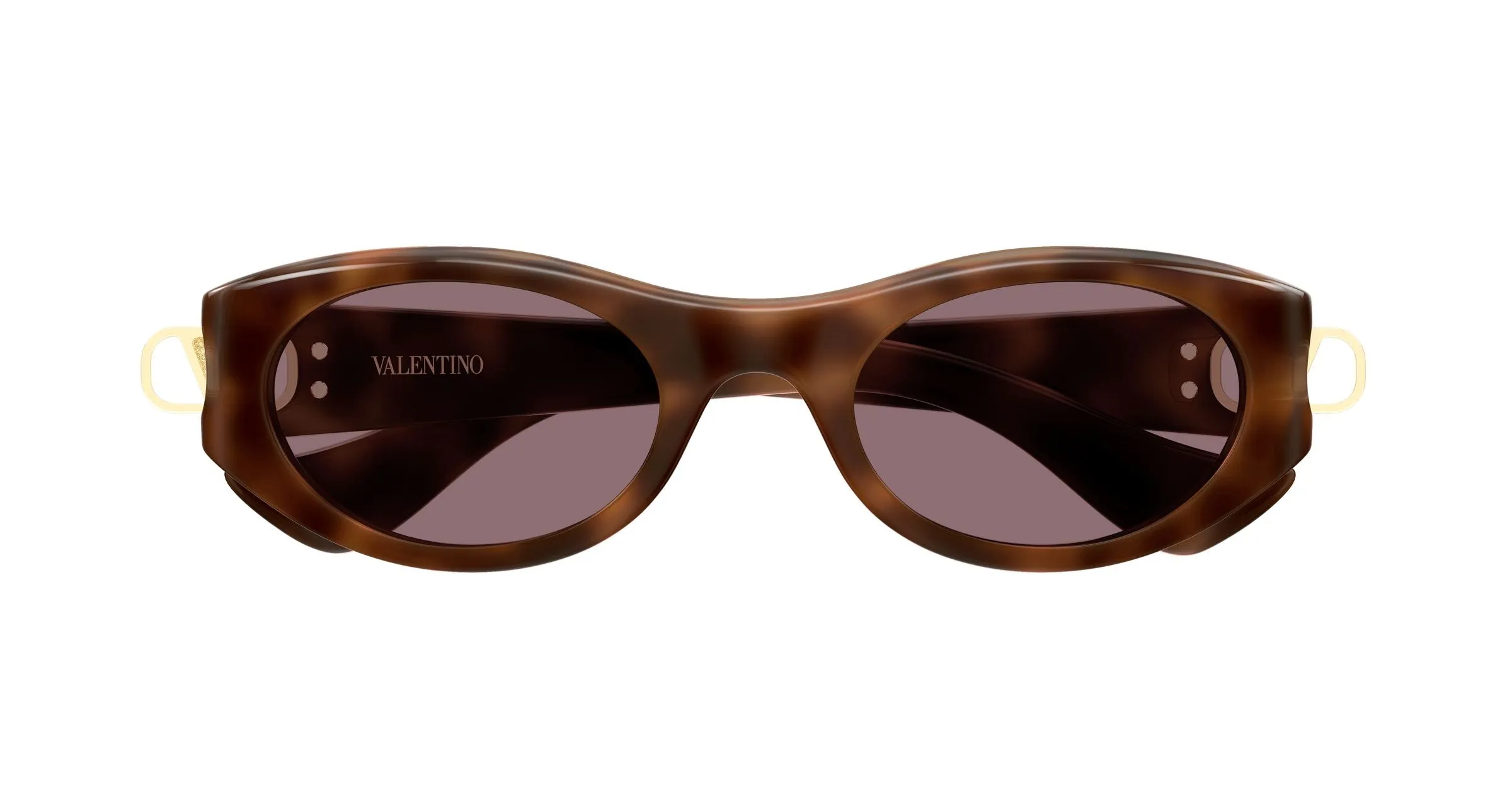 Valentino VG0015S 003 Occhiali da sole Bio-iniettato Havana Rosso Rotonda - immagine 2